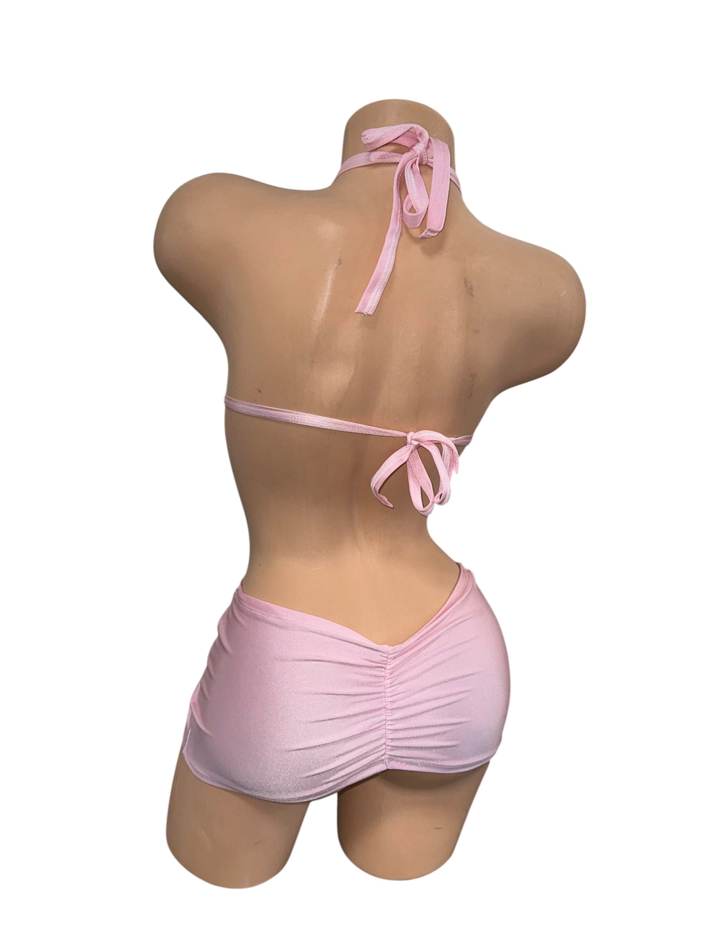 BABY PINK TWO PIECE SKIRT SET