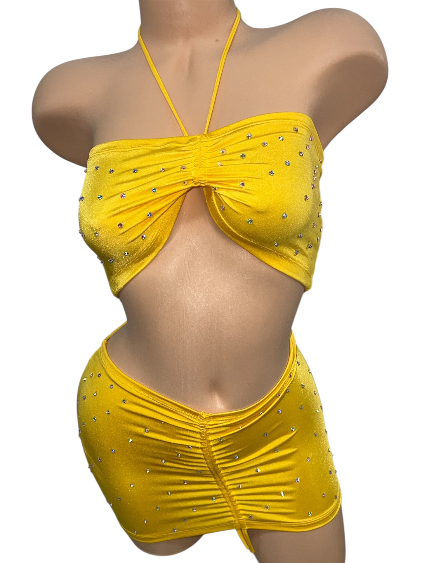 YELLOW SKIRT SET