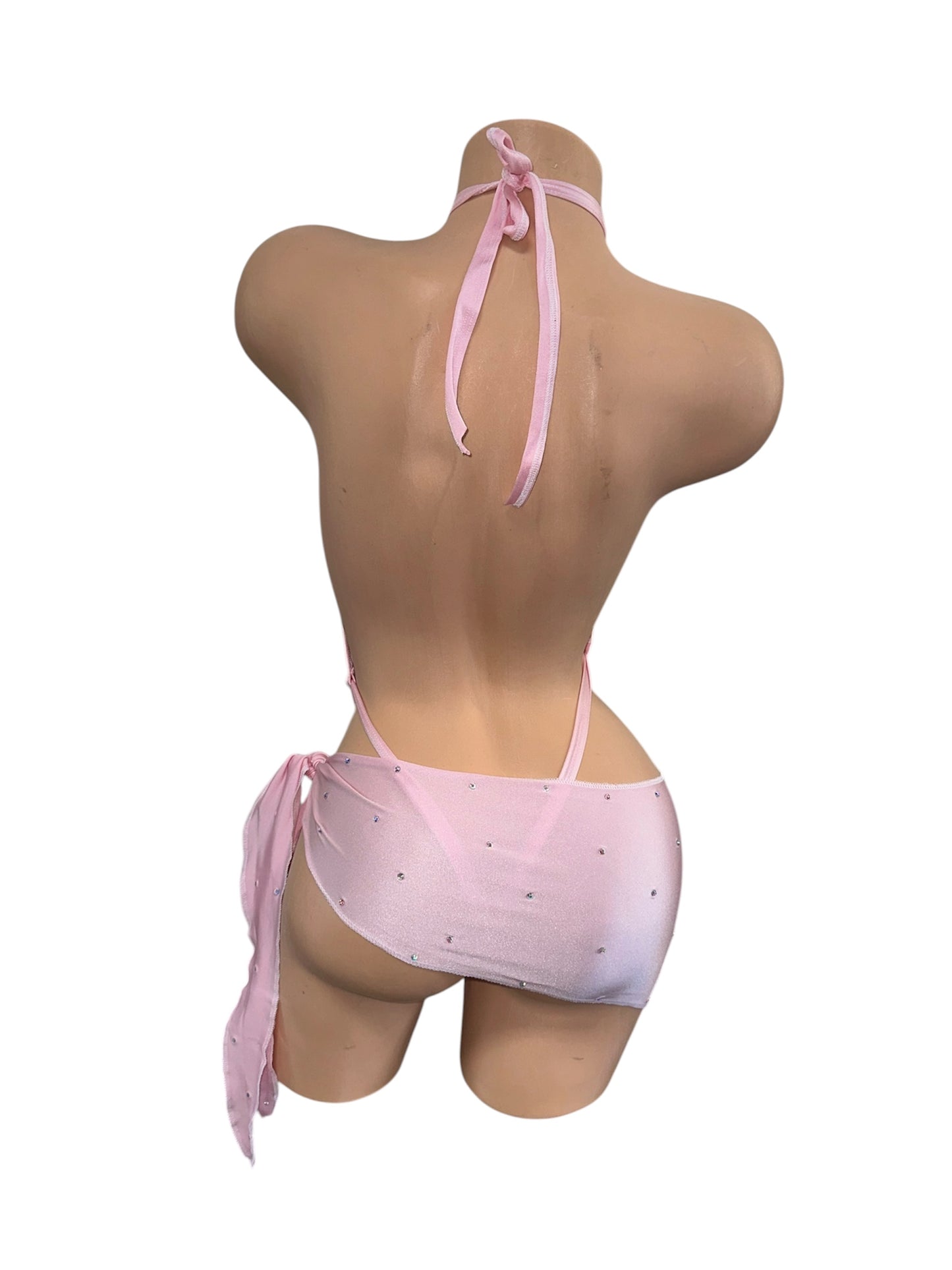 PINK SLINGSHOT WITH WRAP SKIRT