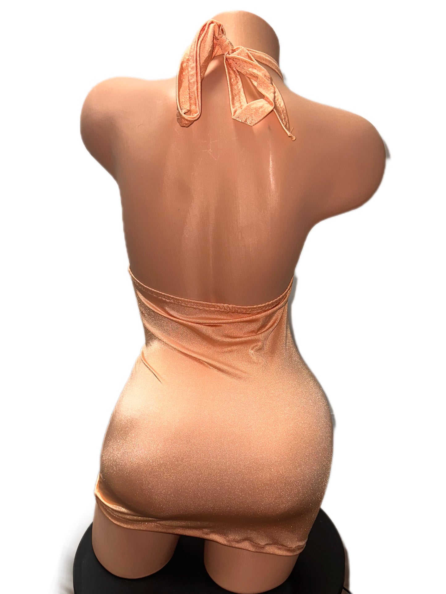PEACH NUDE DRESS