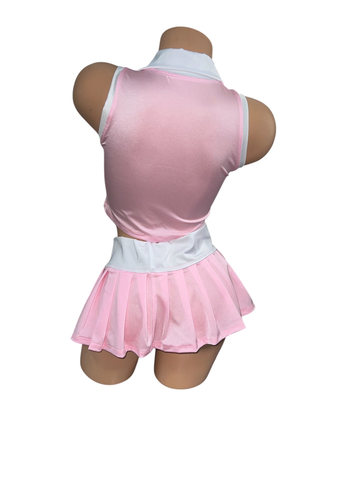 BABY PINK GOLF OUTFIT THEMED SKIRT SET