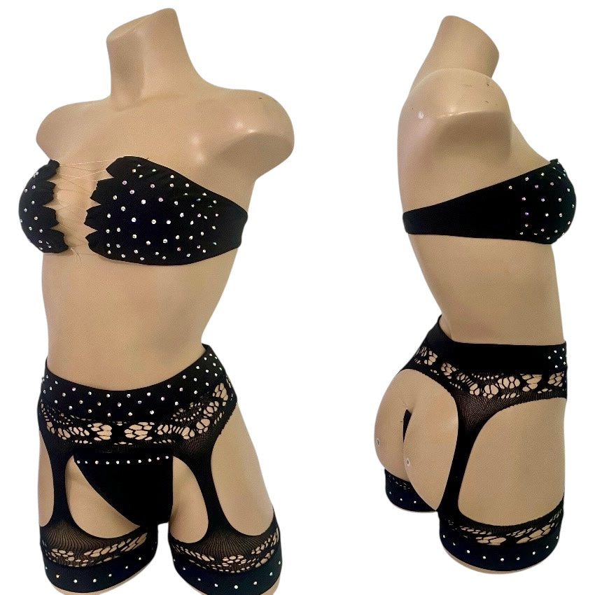 BLACK THREE PIECE
