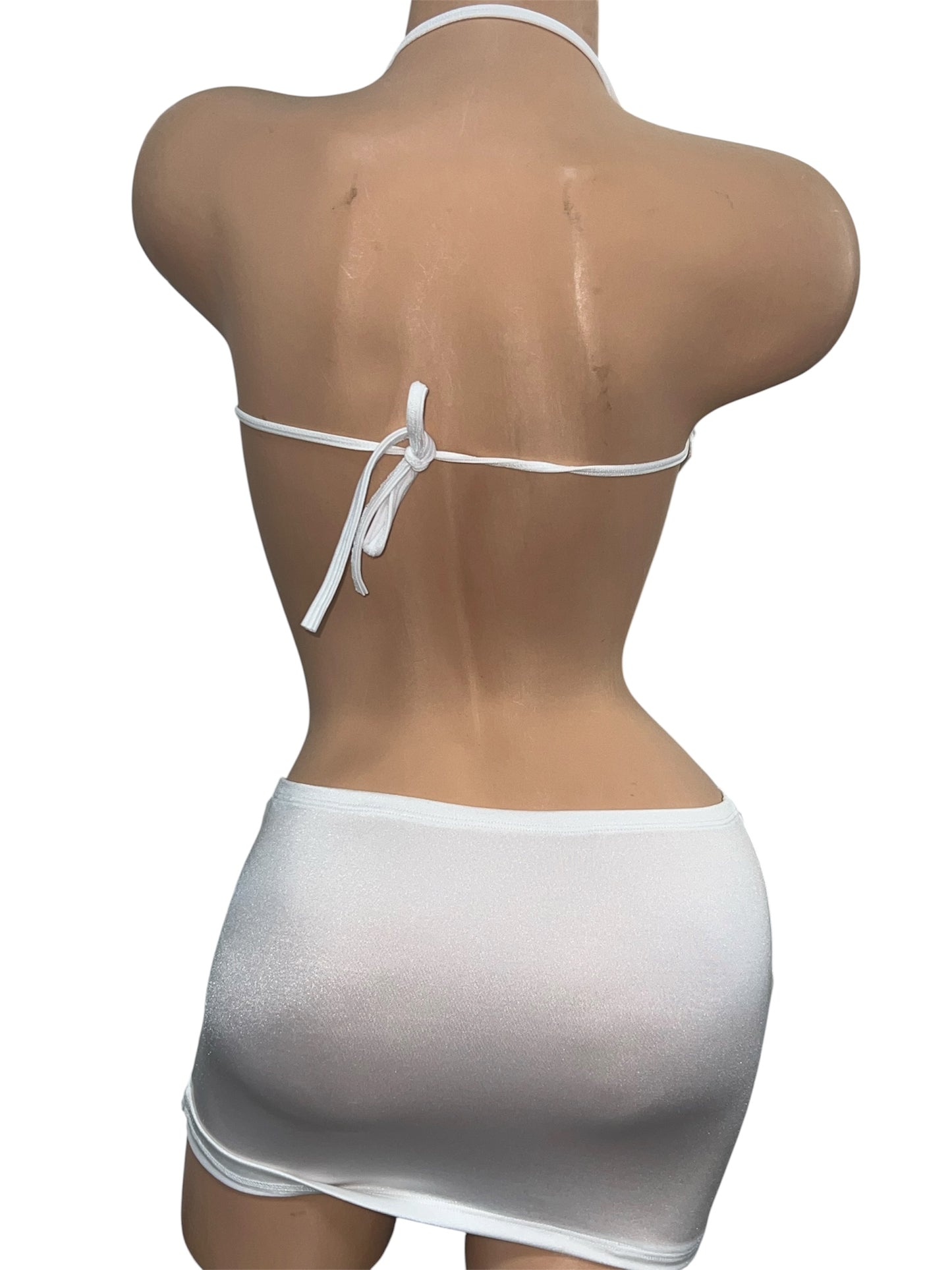 WHITE SKIRT SET