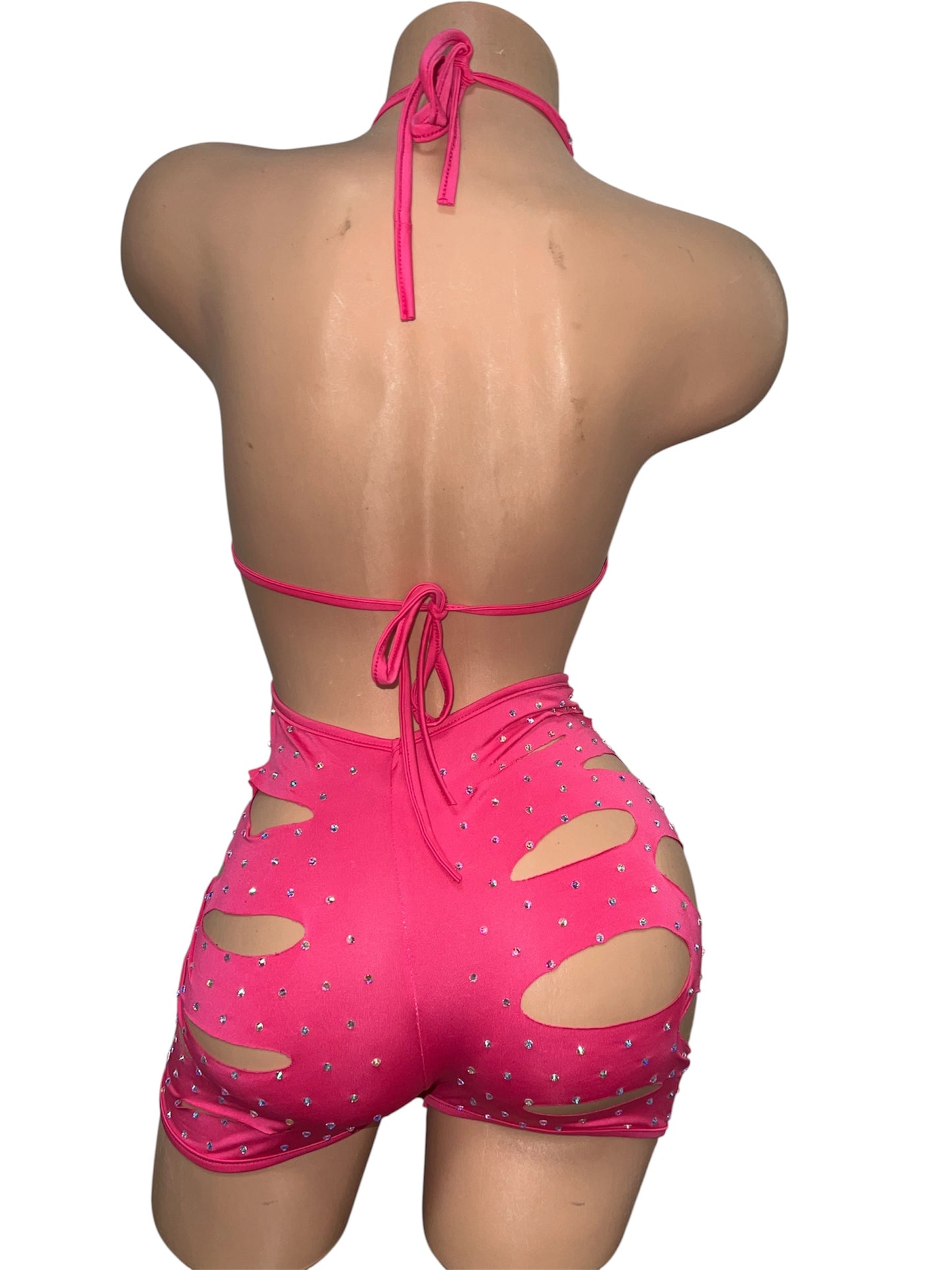 PINK SHORTS SET