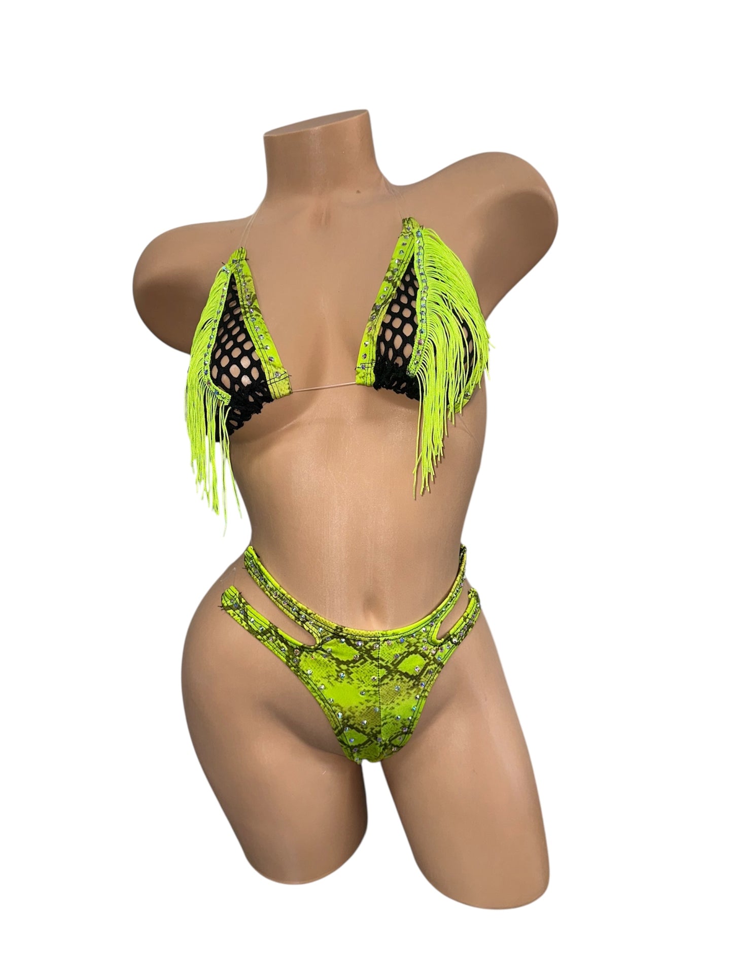 SNAKE PRINT TWO PIECE
