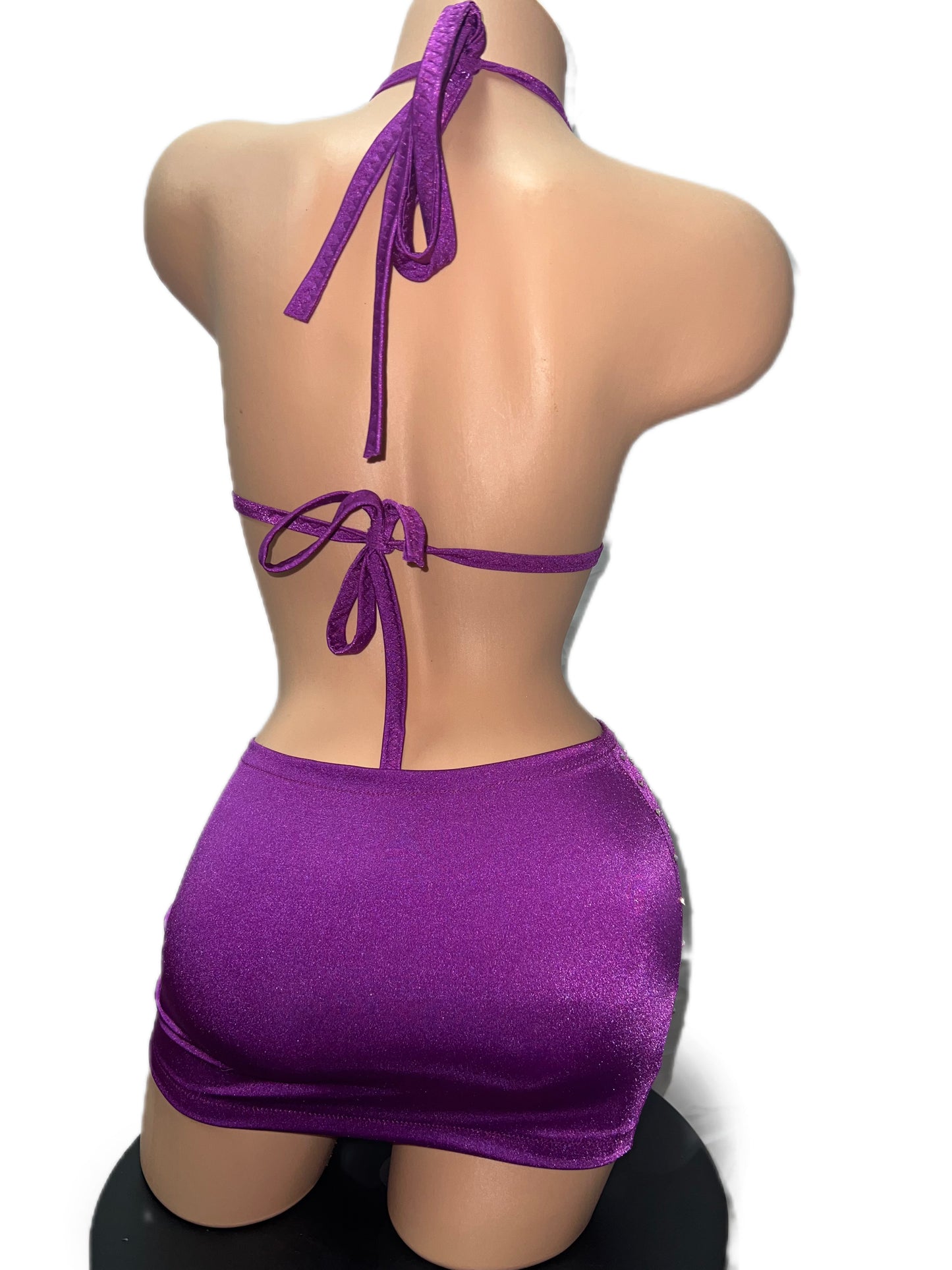 PURPLE SKIRT SET
