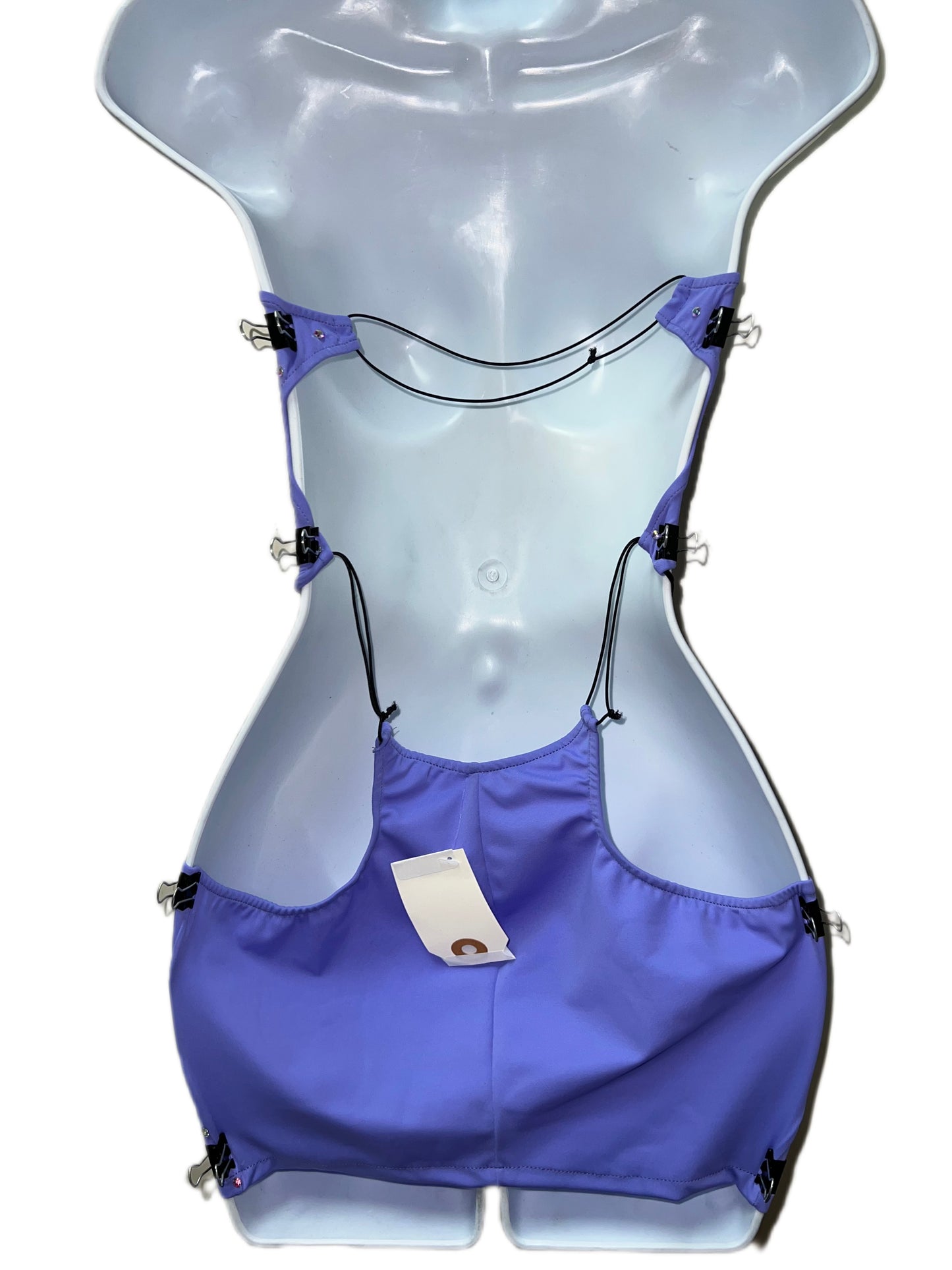 PURPLE CUT-OUT DRESS