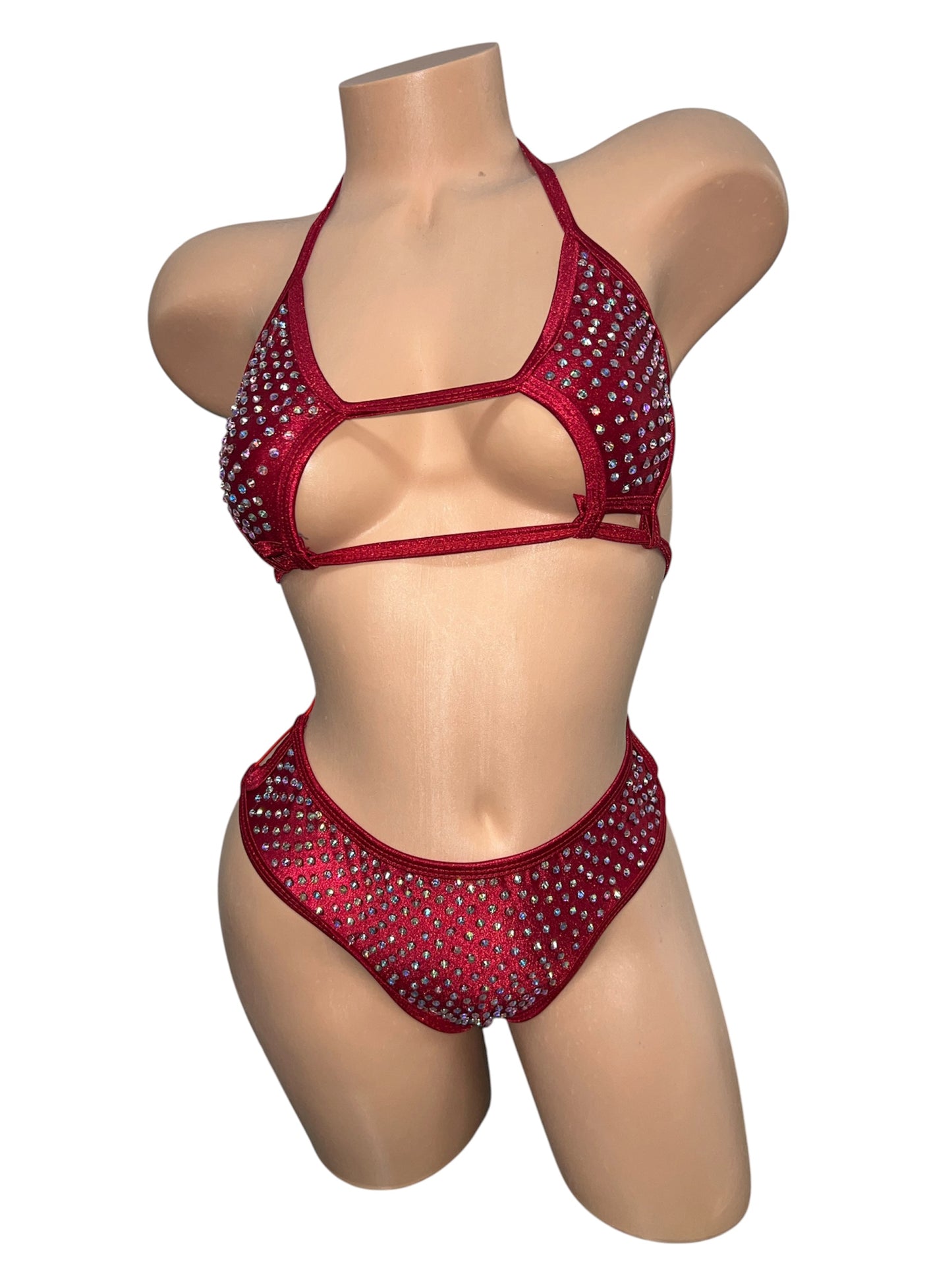 RED TWO PIECE OUTFIT