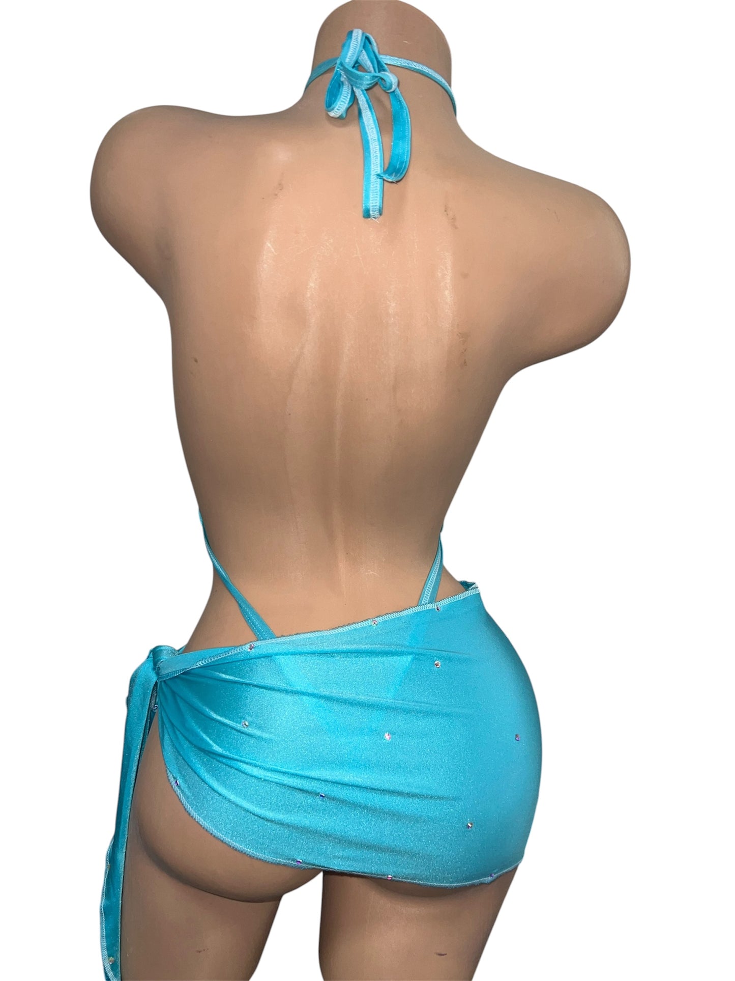 BLUE SLINGSHOT WITH SKIRT