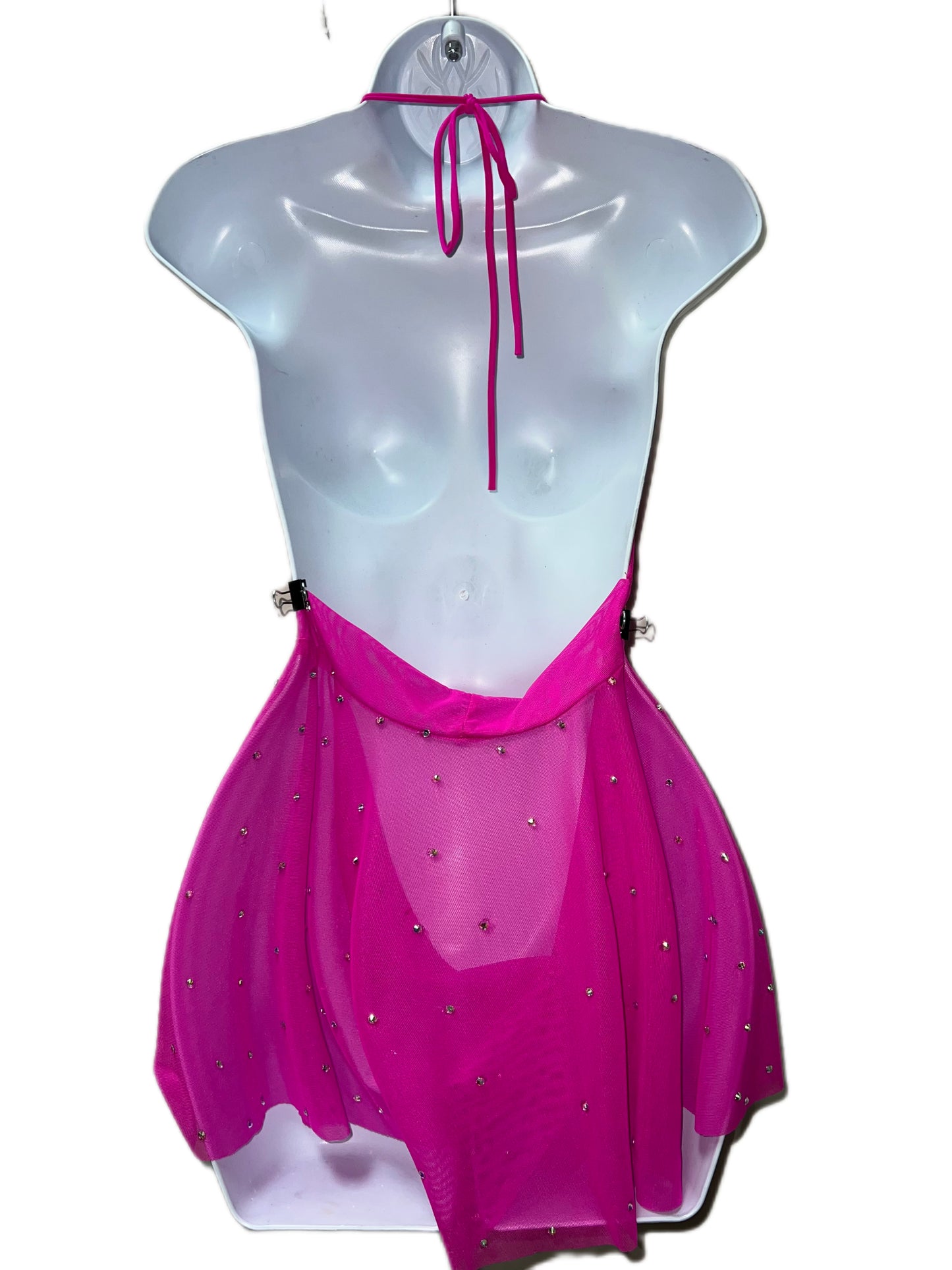 PINK MESH DRESS