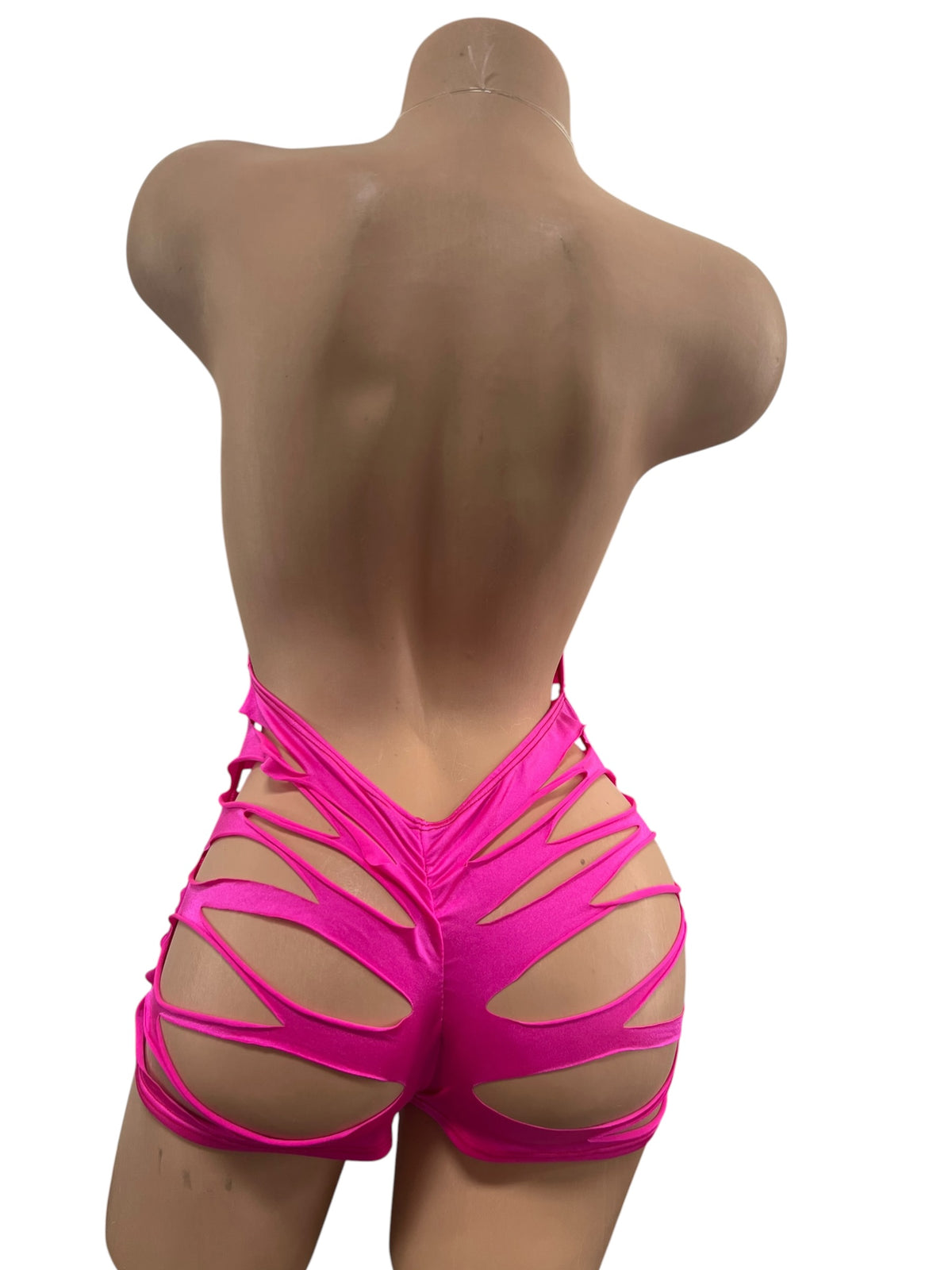 HOT PINK SLICED ONE PIECE