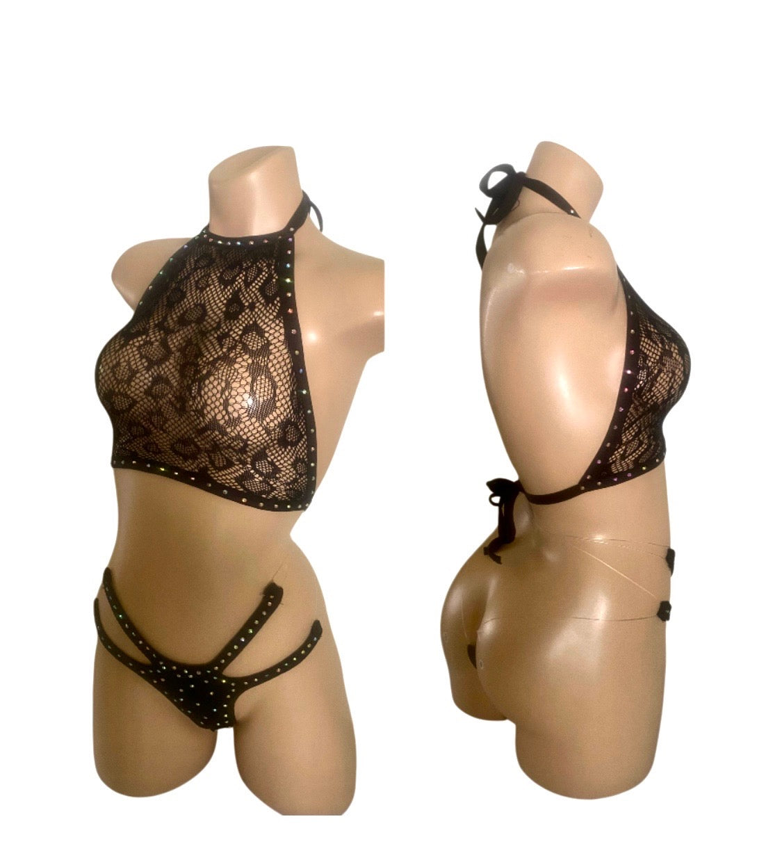 LACE BLACK TWO PIECE SET