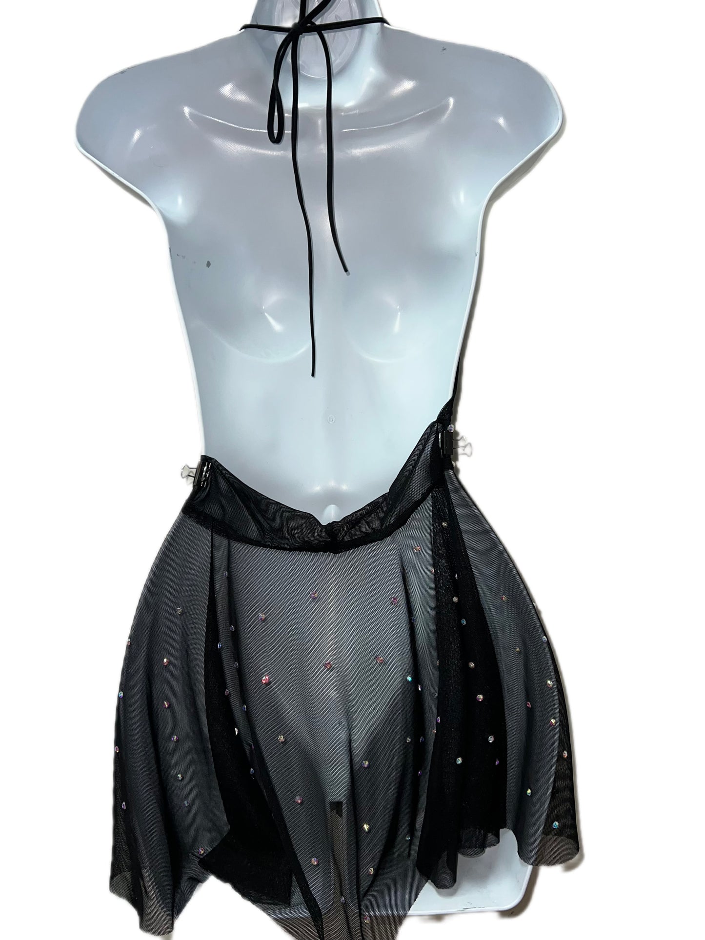 BLACK MESH DRESS