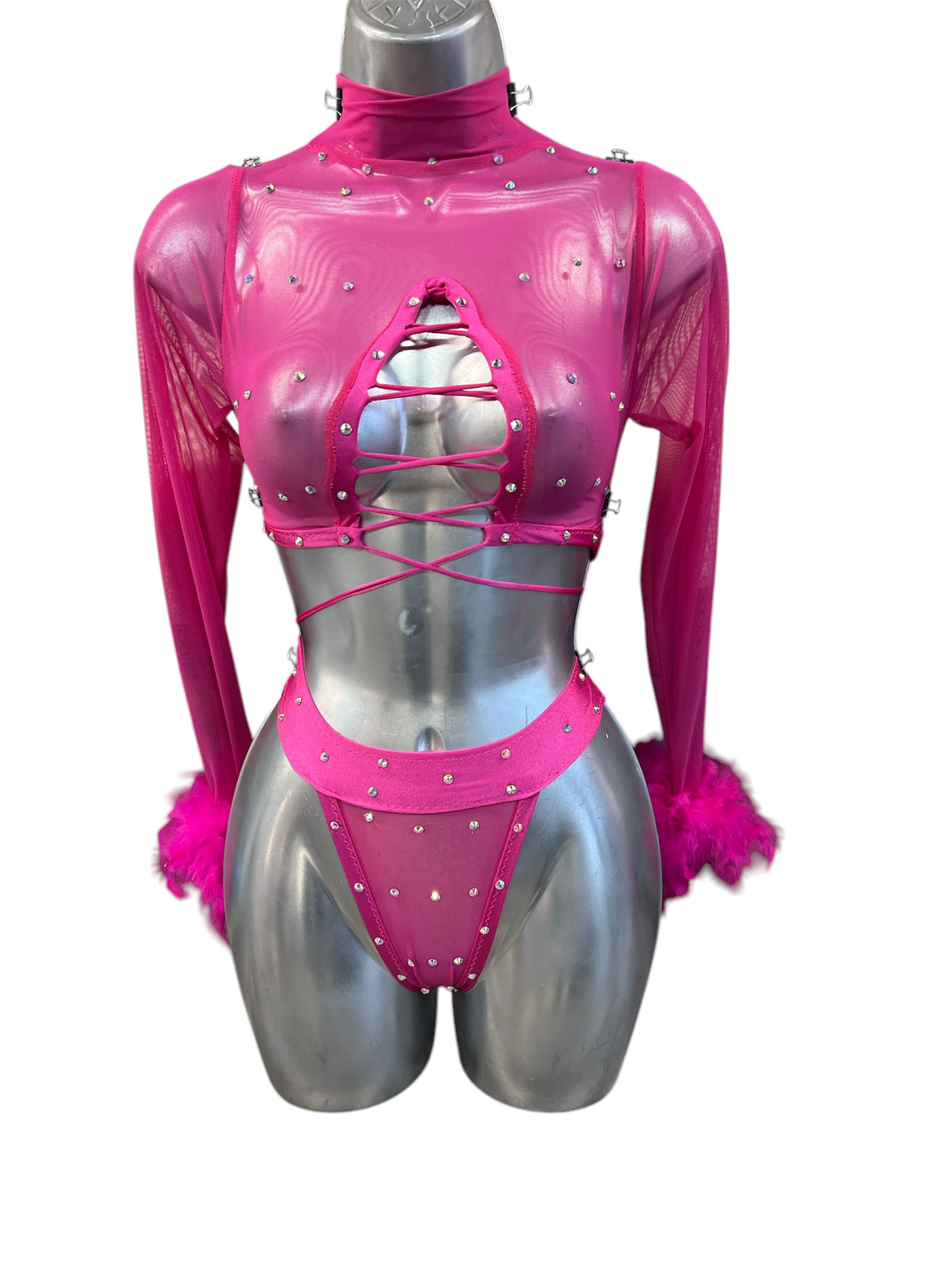 PINK FUR OUTFIT