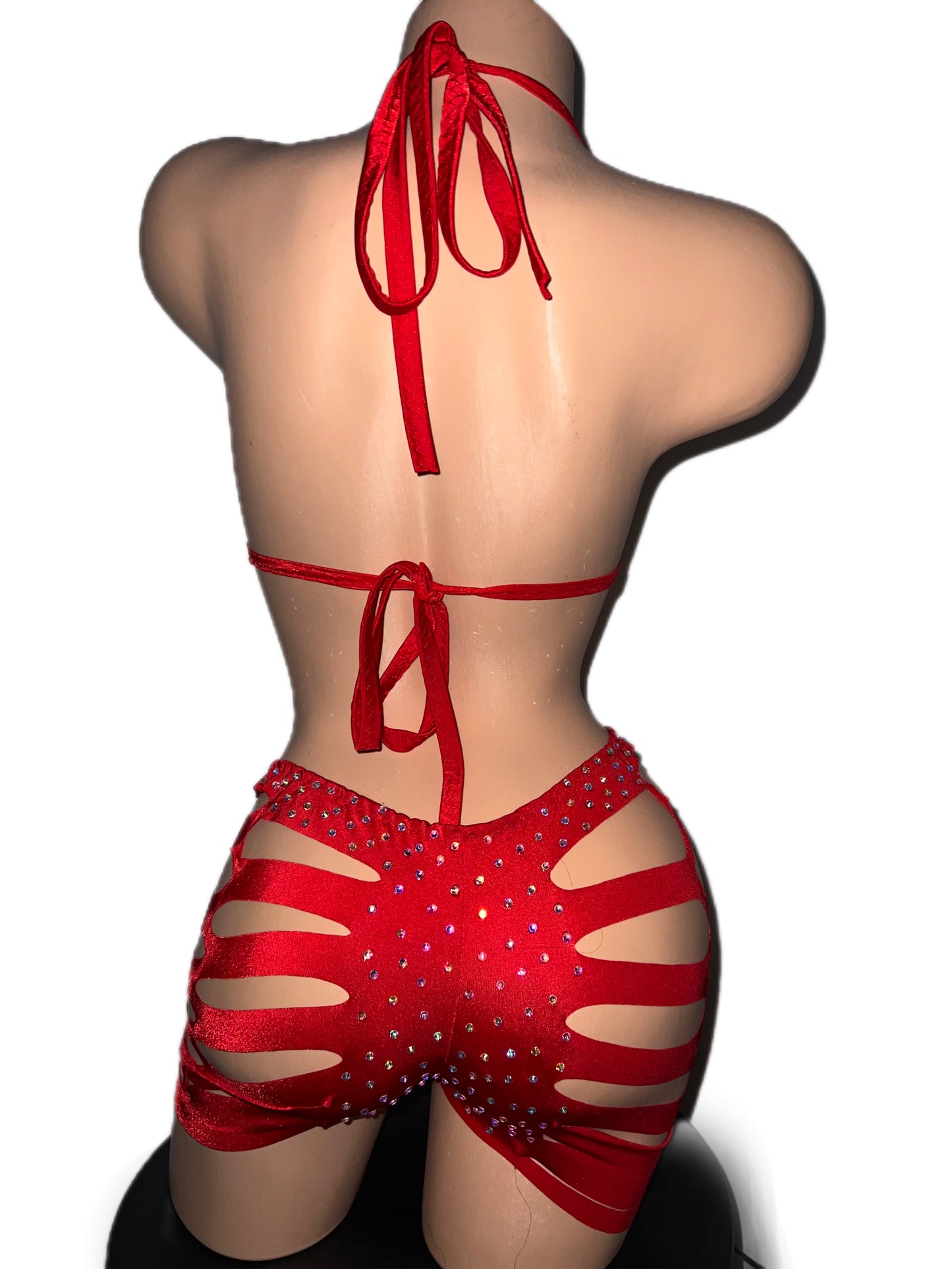 RED SHORTS SET