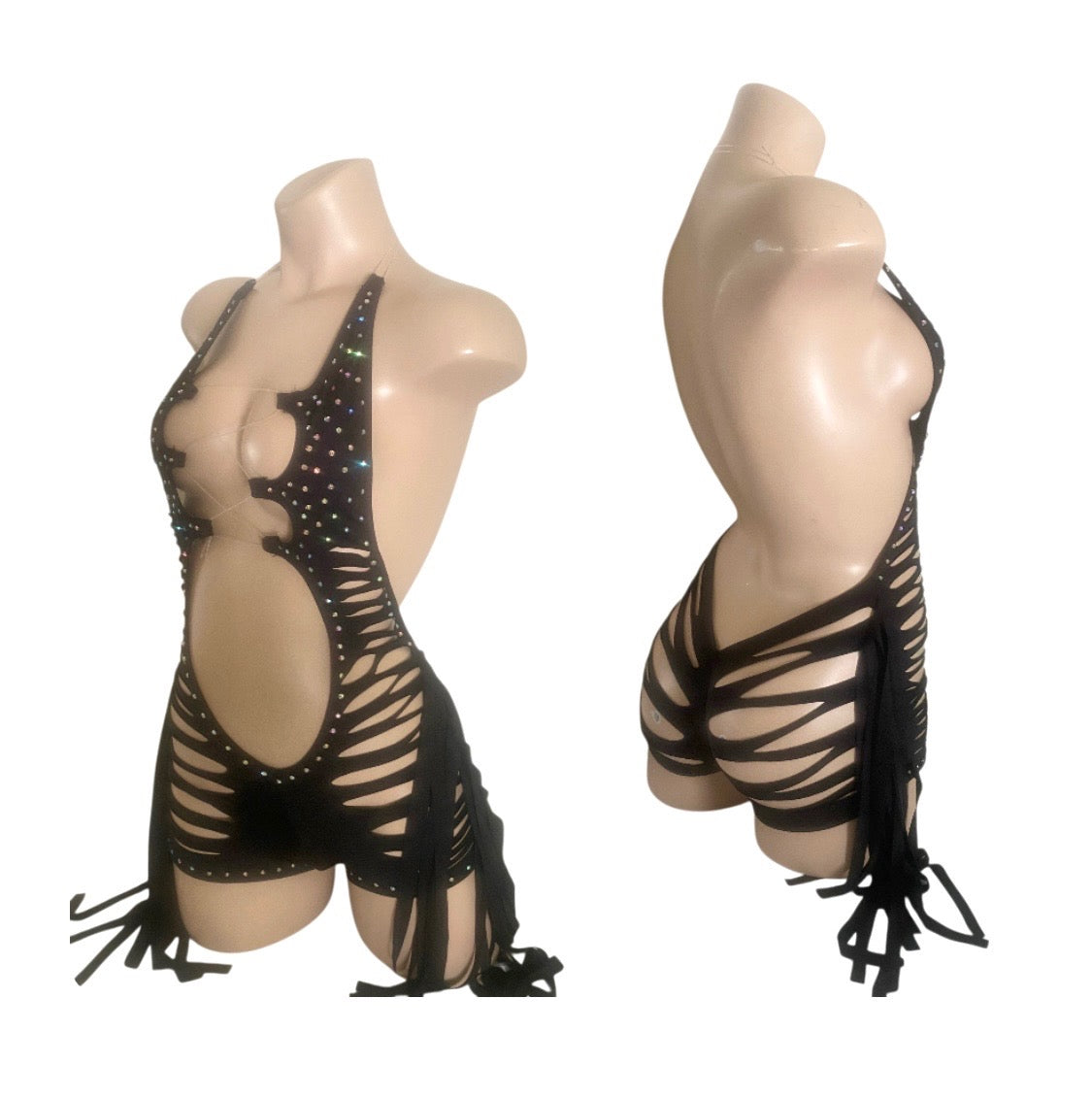 BLACK SHORTS ONE PIECE