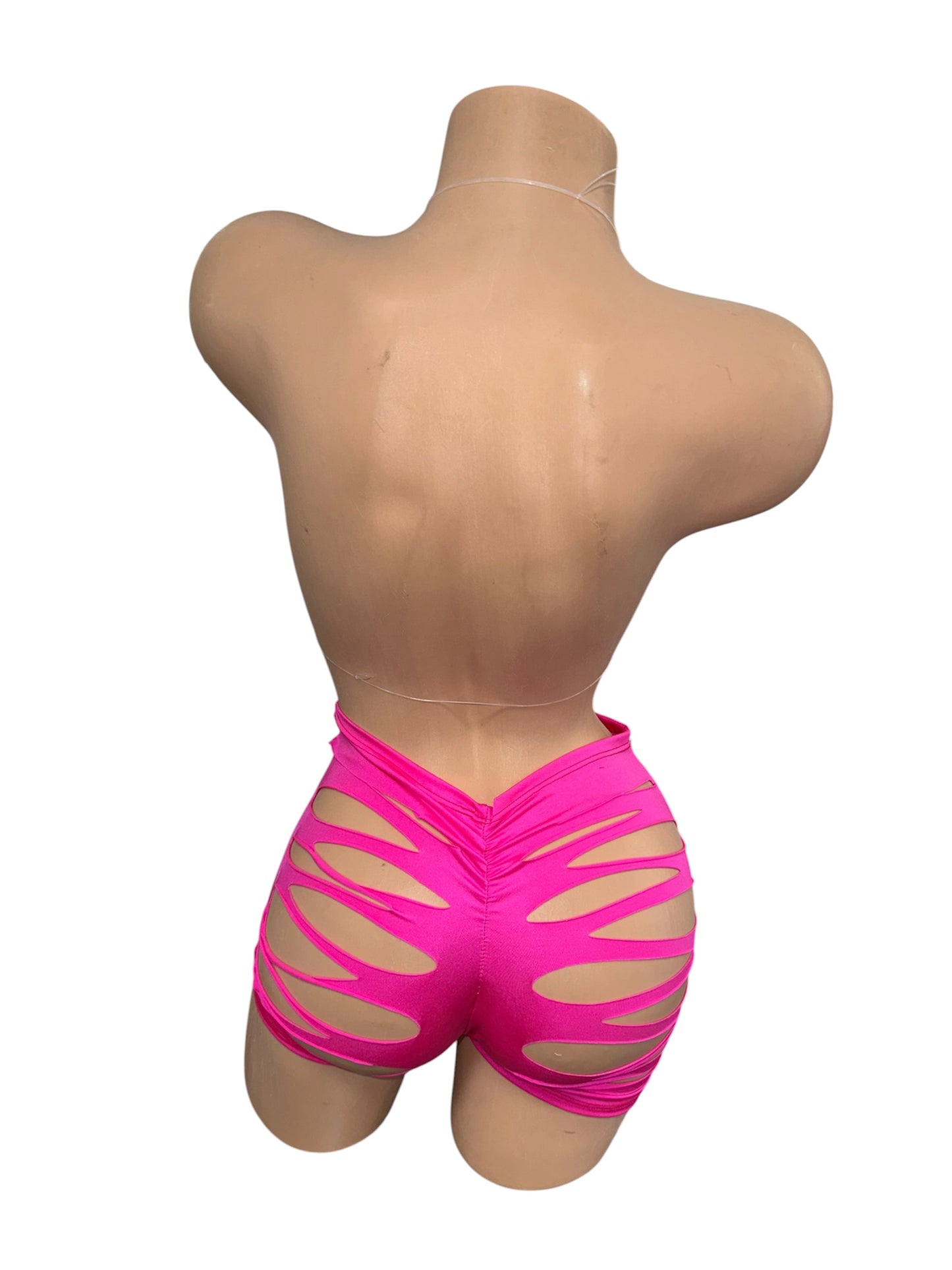 HOT PINK SHORTS SET