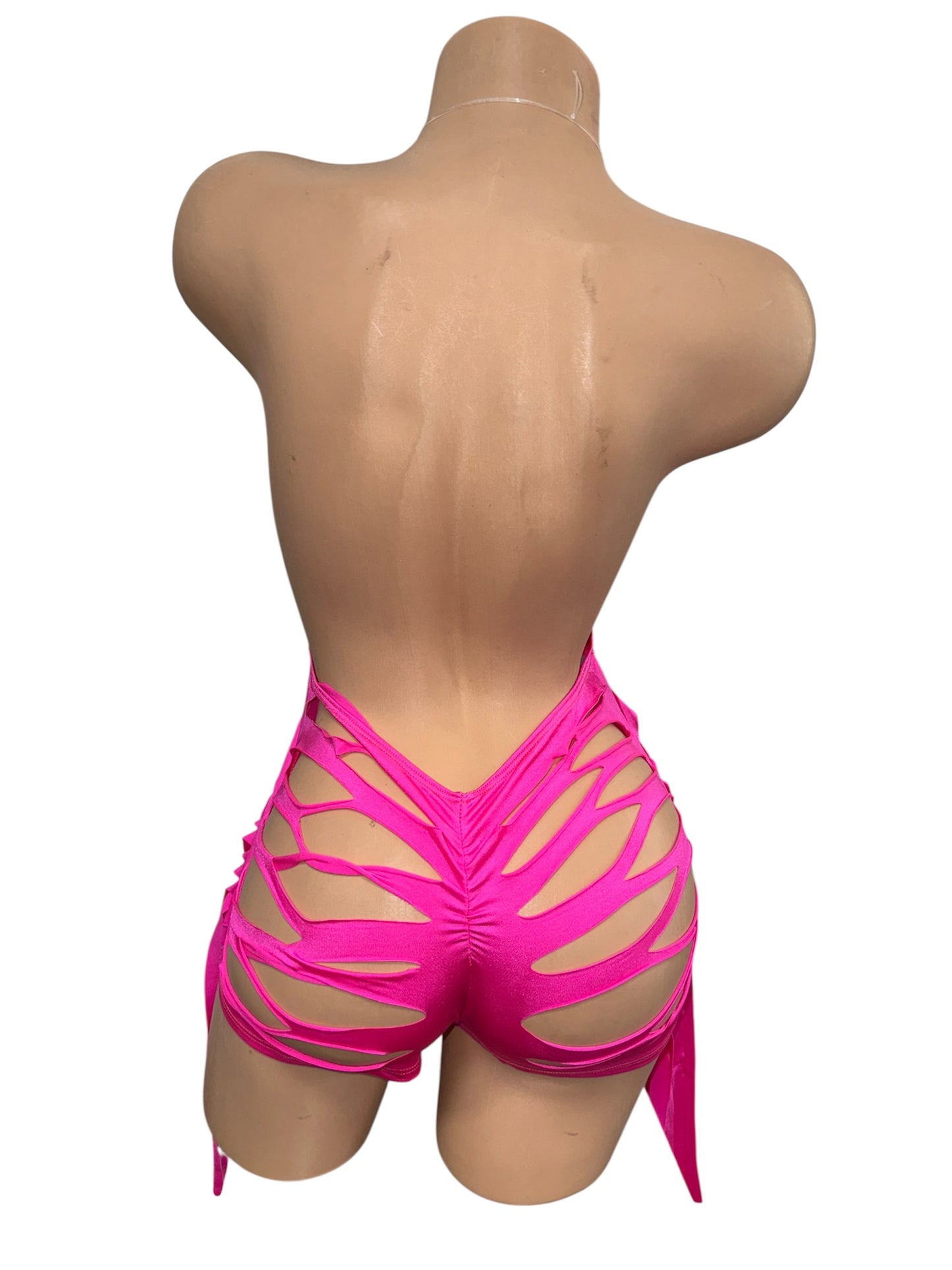 (Copy) HOT PINK ONE PIECE SHORTS SET
