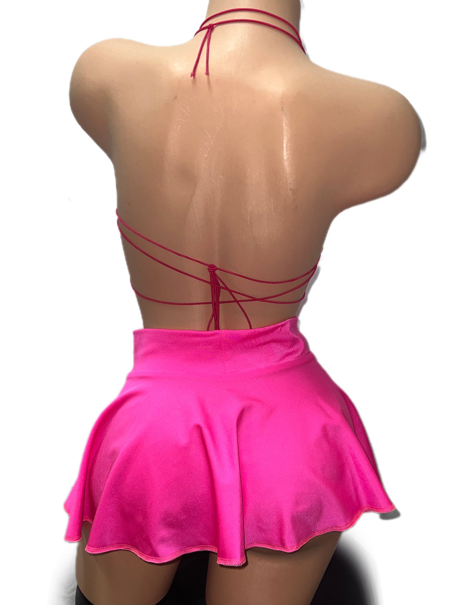 HOT PINK STAR TOP SKIRT
