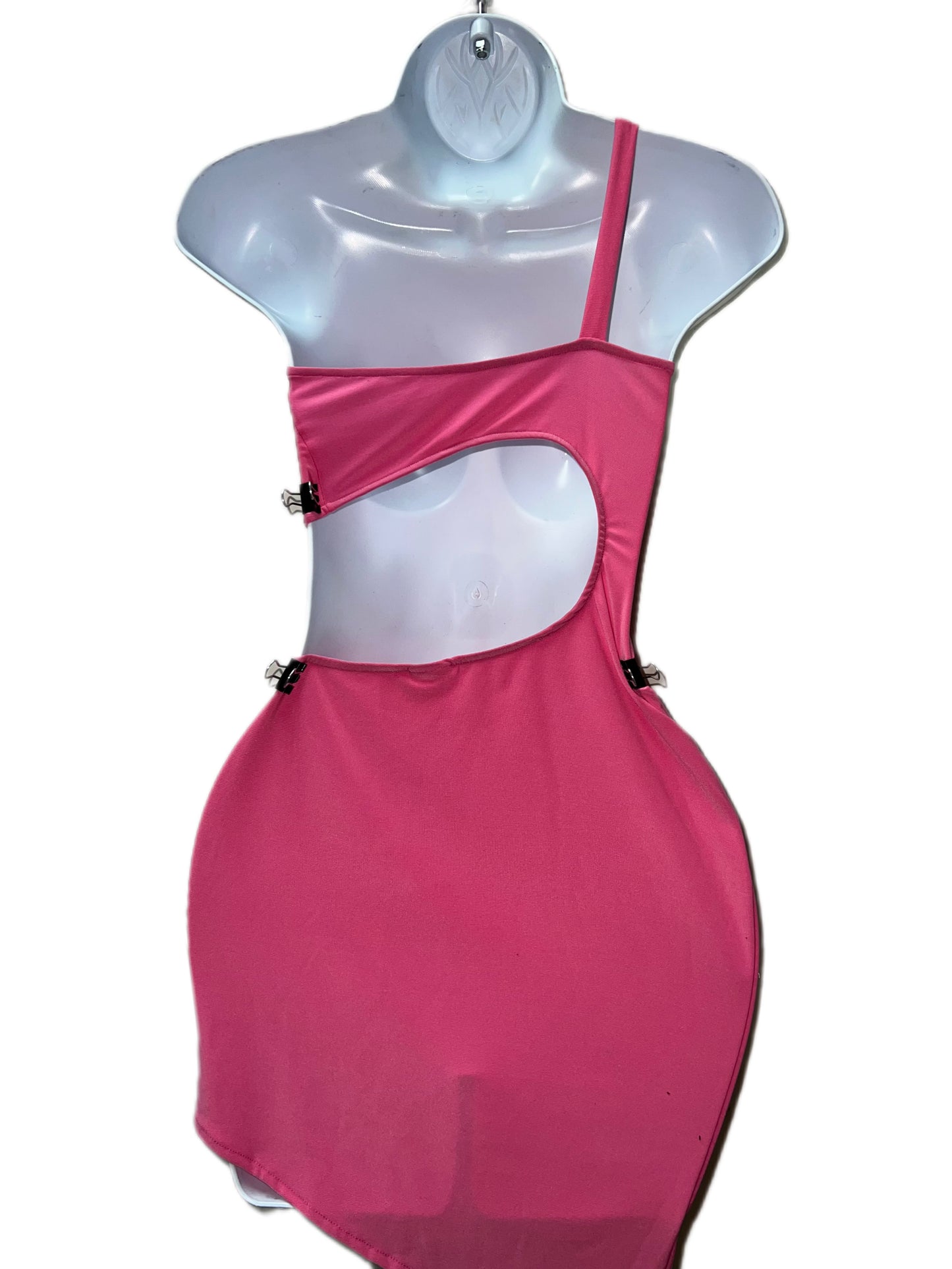 PINK DRESS WITH CUT-OUT