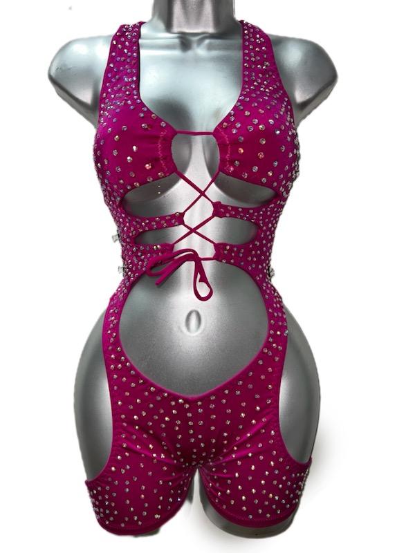 PINK CUT OUT ONE PIECE