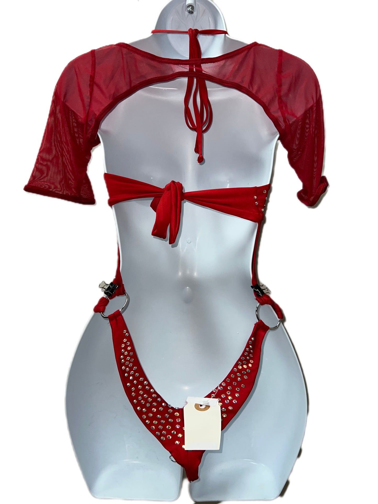 RED THREE PIECE OUTFIT