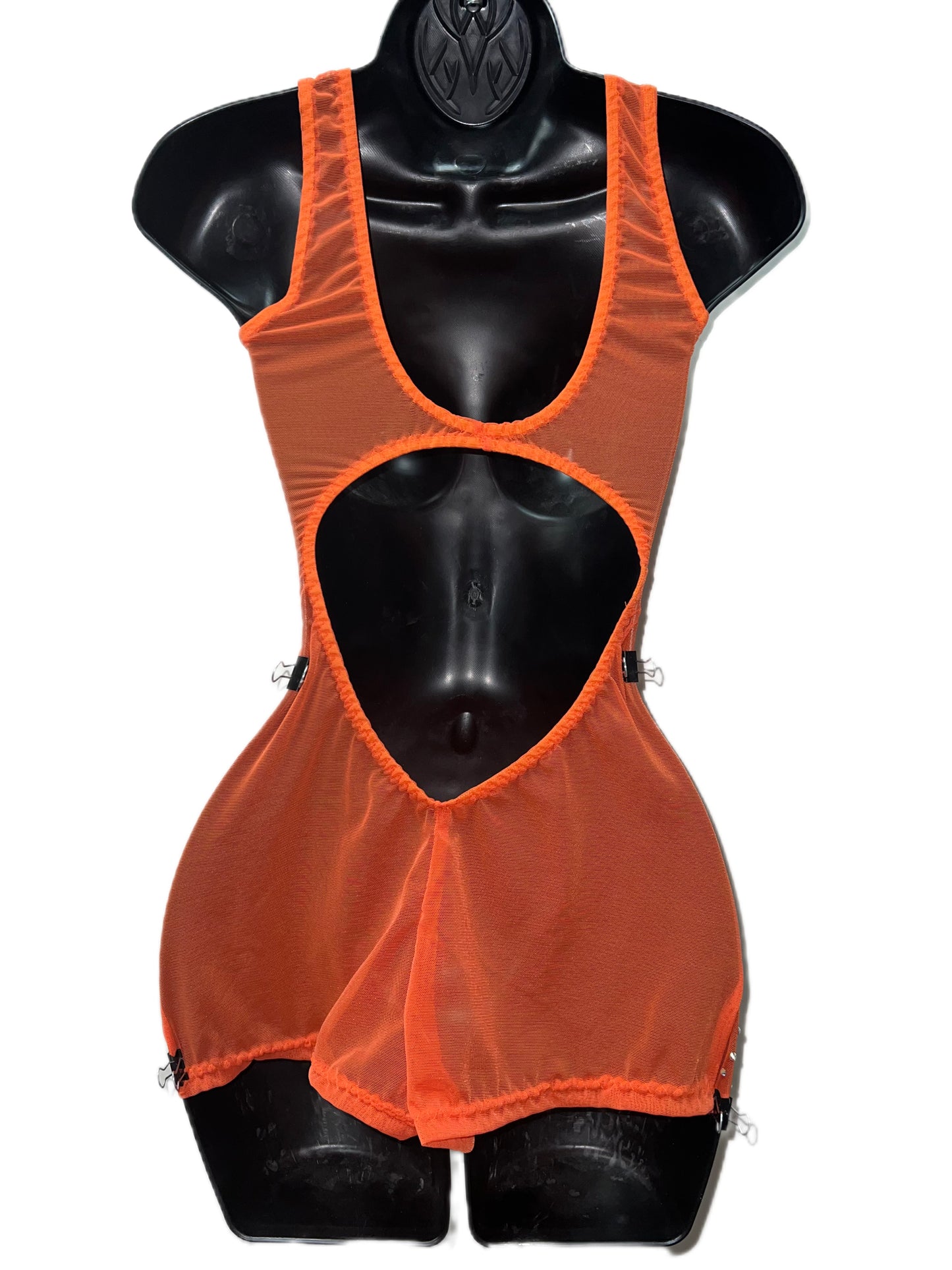 ORANGE ONE PIECE SHORTS