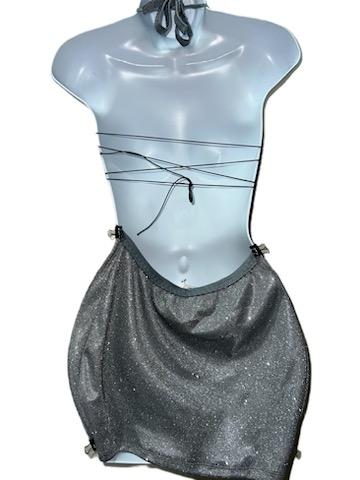 GRAY SPARKLY DRESS