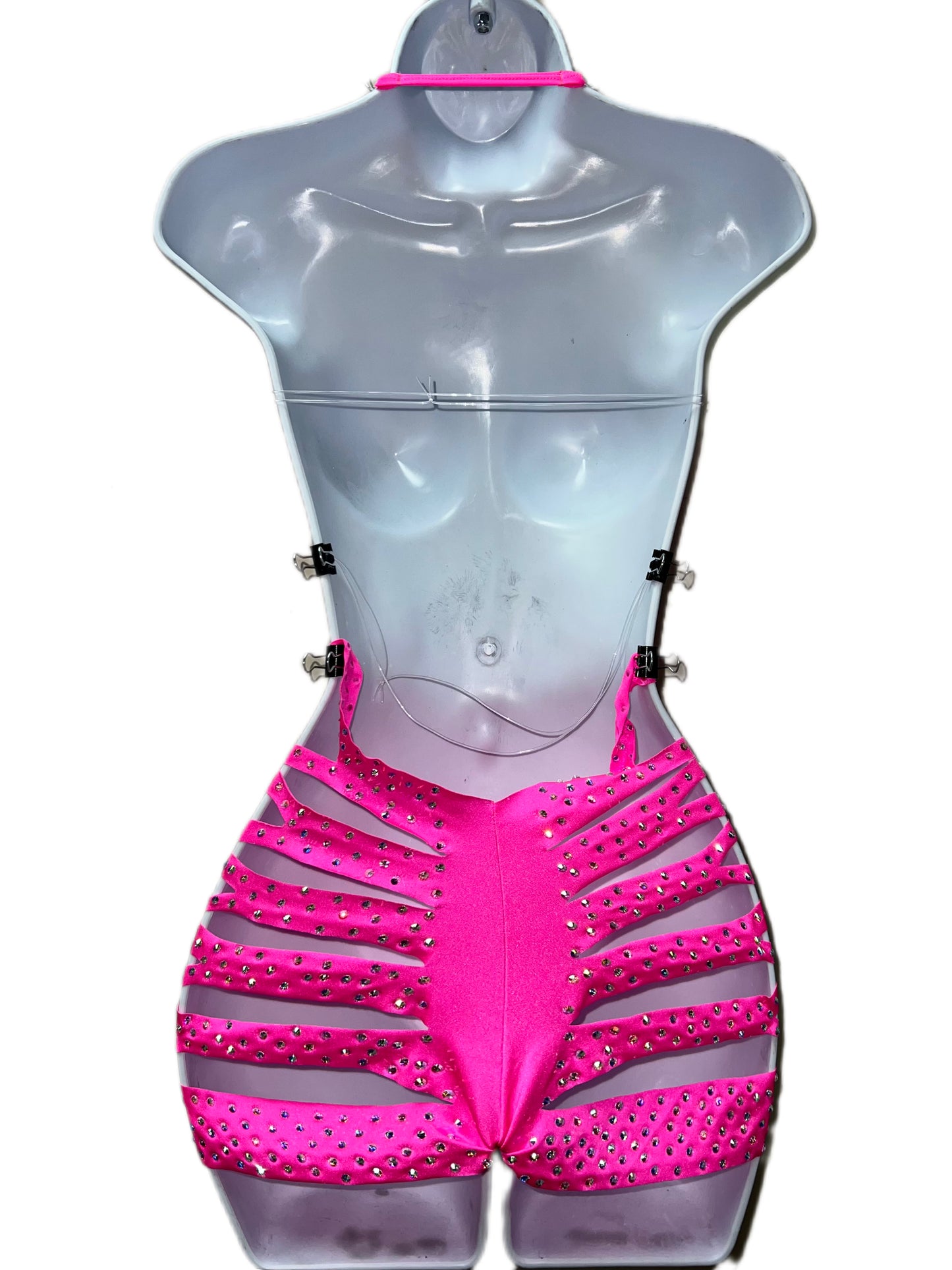 HOT PINK STAR SHORTS TWO PIECE