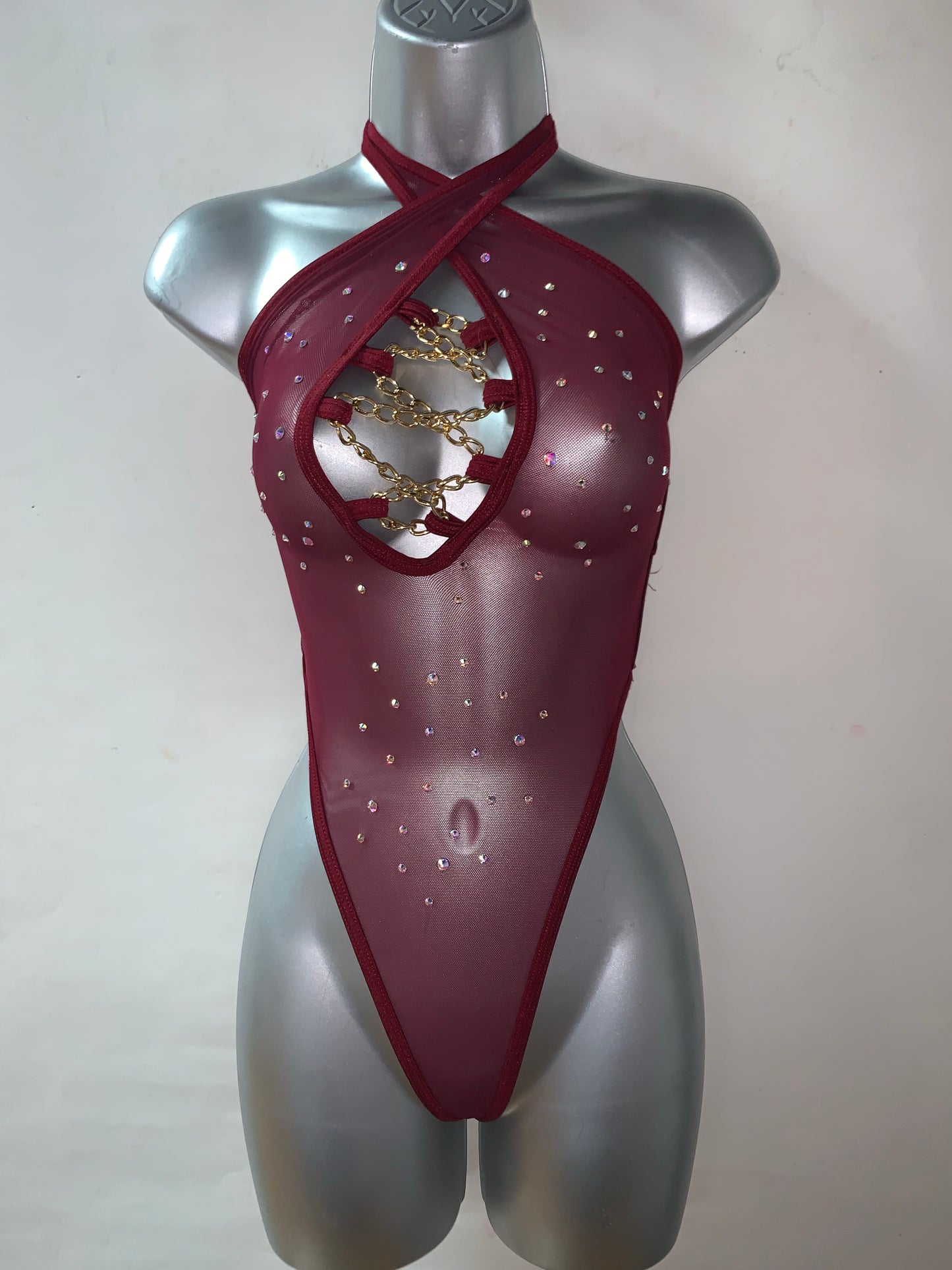 One Piece Rhinestone Ensemble