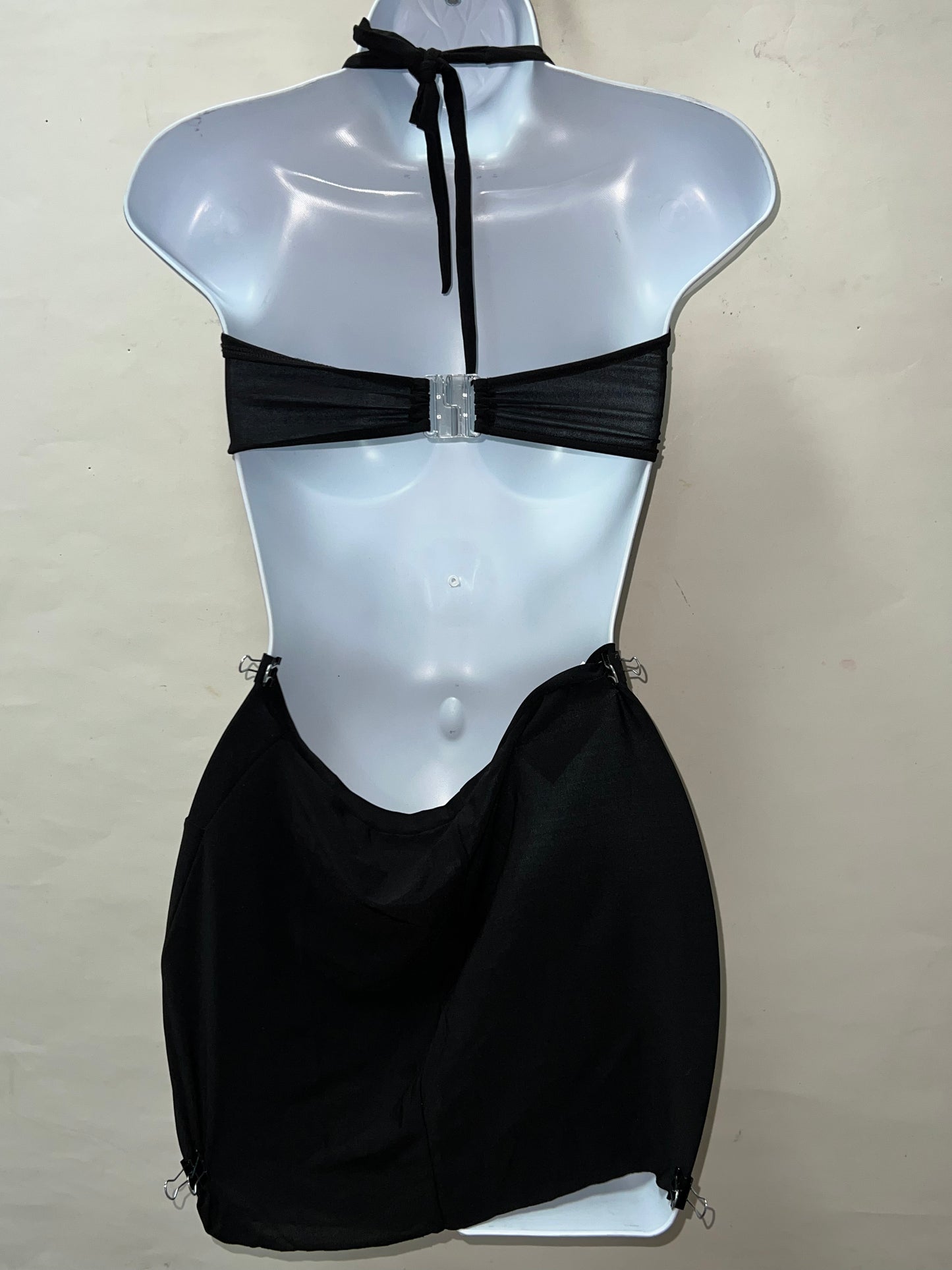 Two Piece Blk Skirt Set