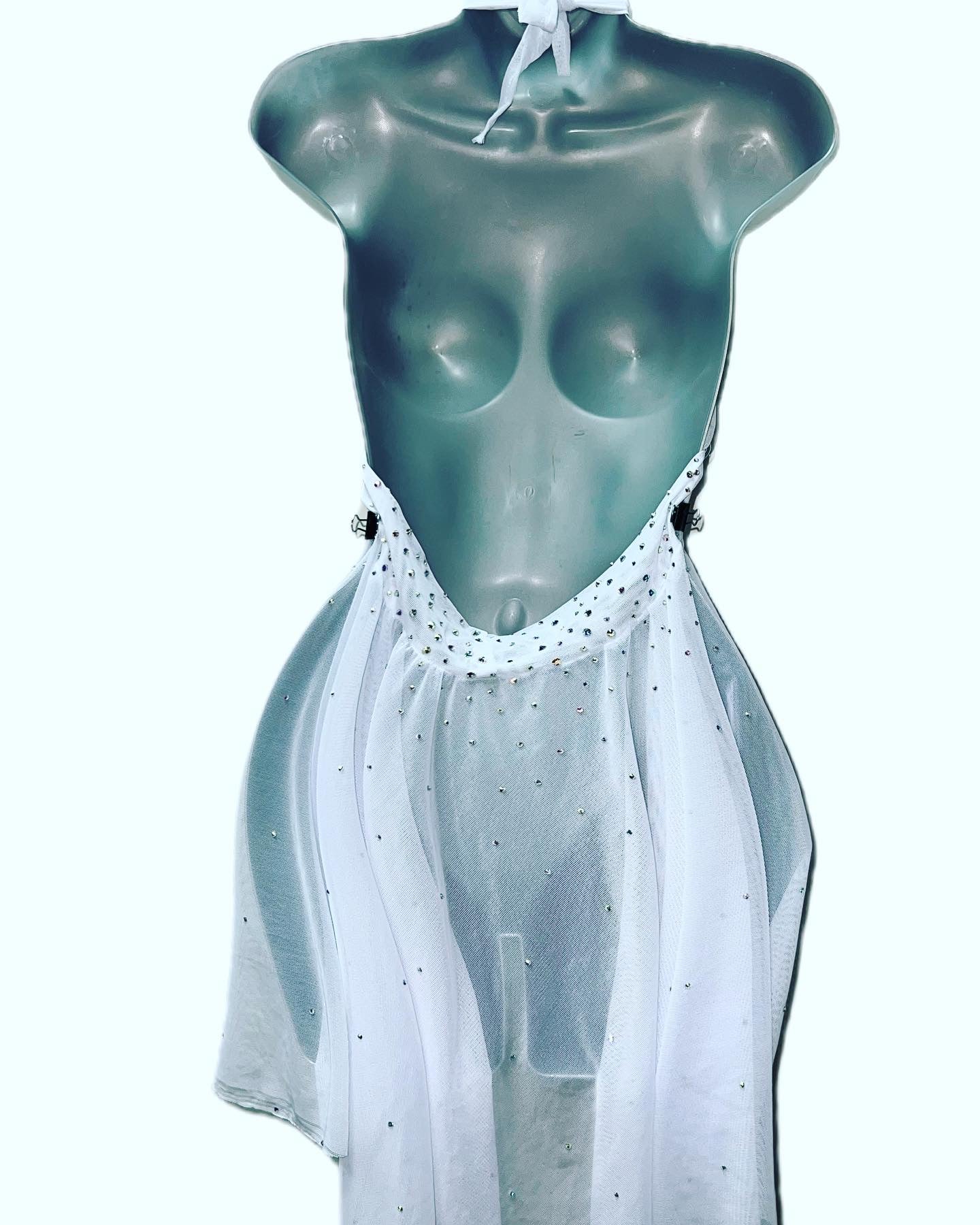 Marilyn Rhinestone Mesh Dress