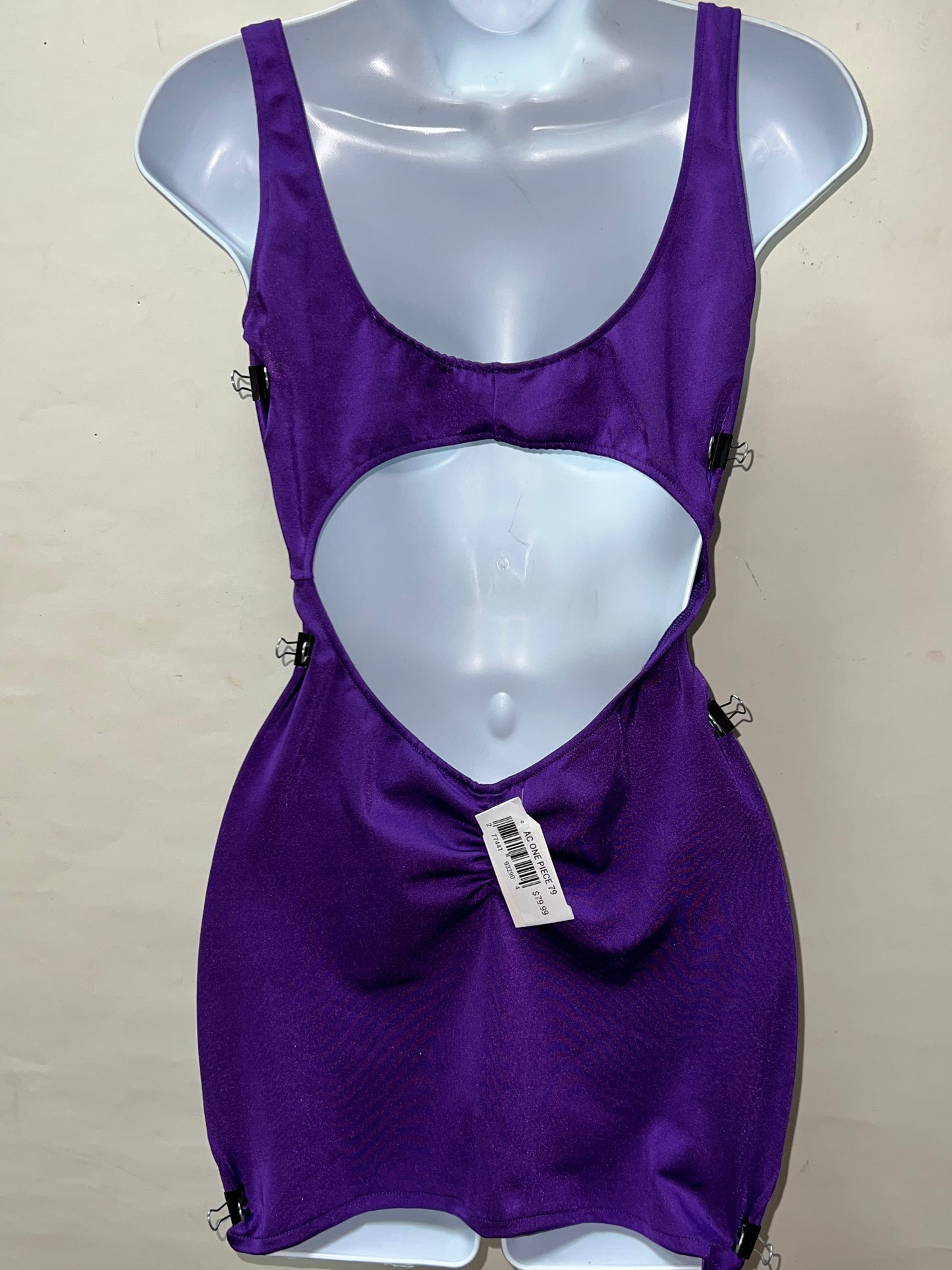 Rhinestone Purple Dress