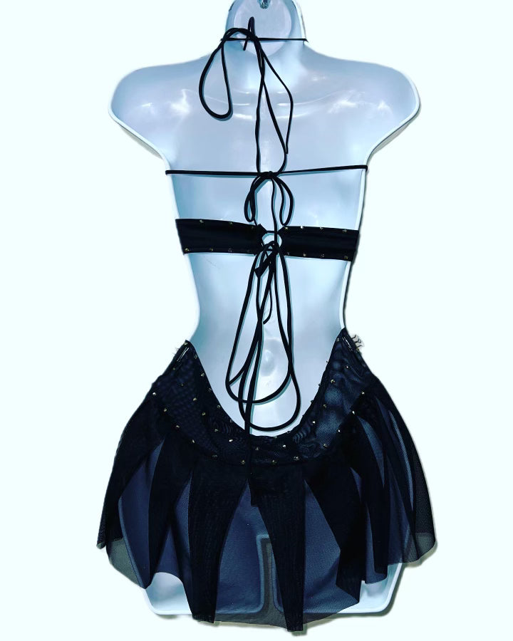 BLACK SKIRT SET