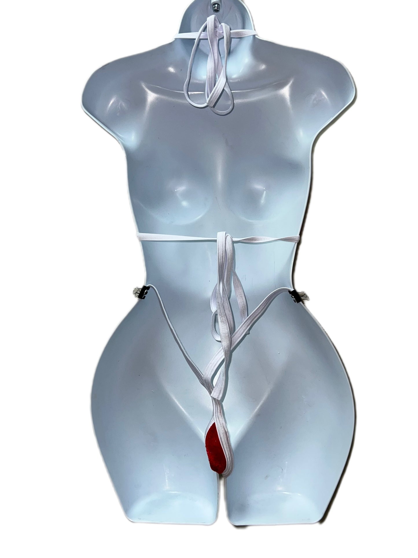 CHRISTMAS VELVET AND FUR TWO PIECE