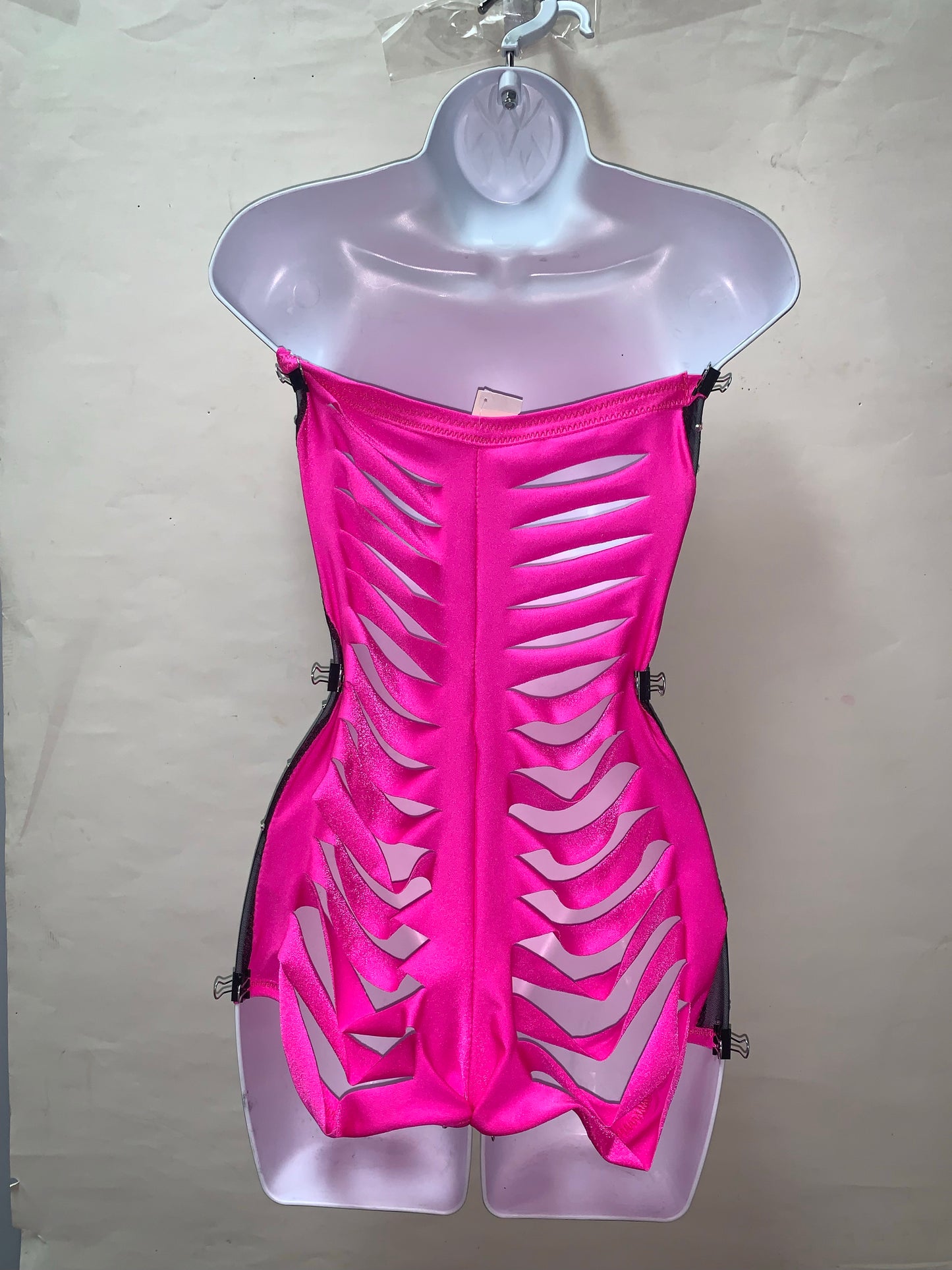 BLACK AND PINK ONE PIECE