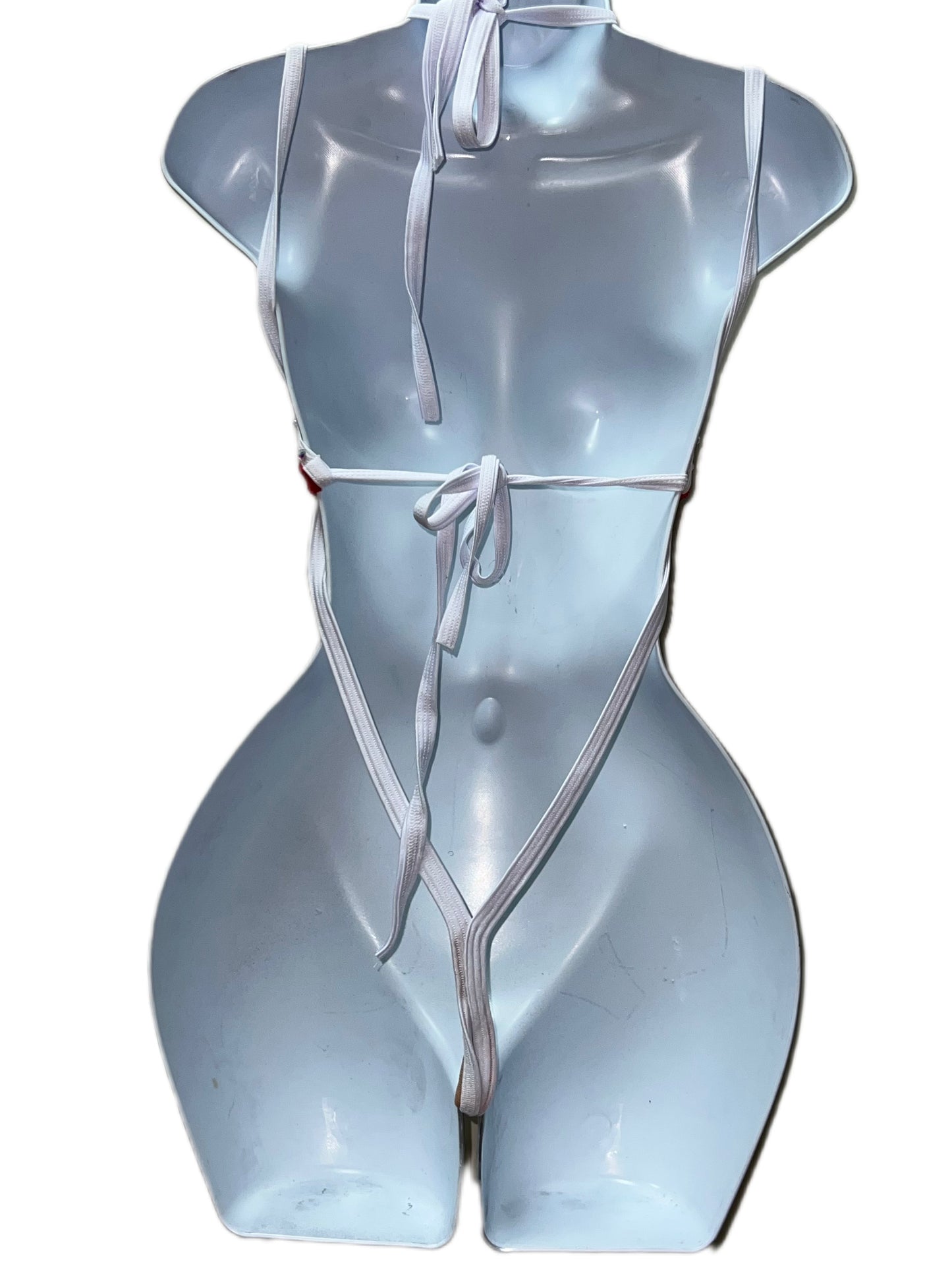 SLING SHOT TWO PIECE RED AND WHITE