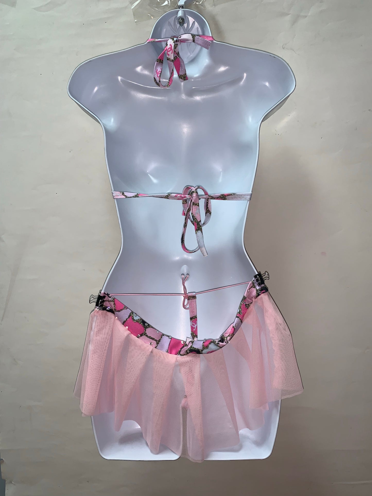 RHINESTONE FRINGE THREE PIECE SET