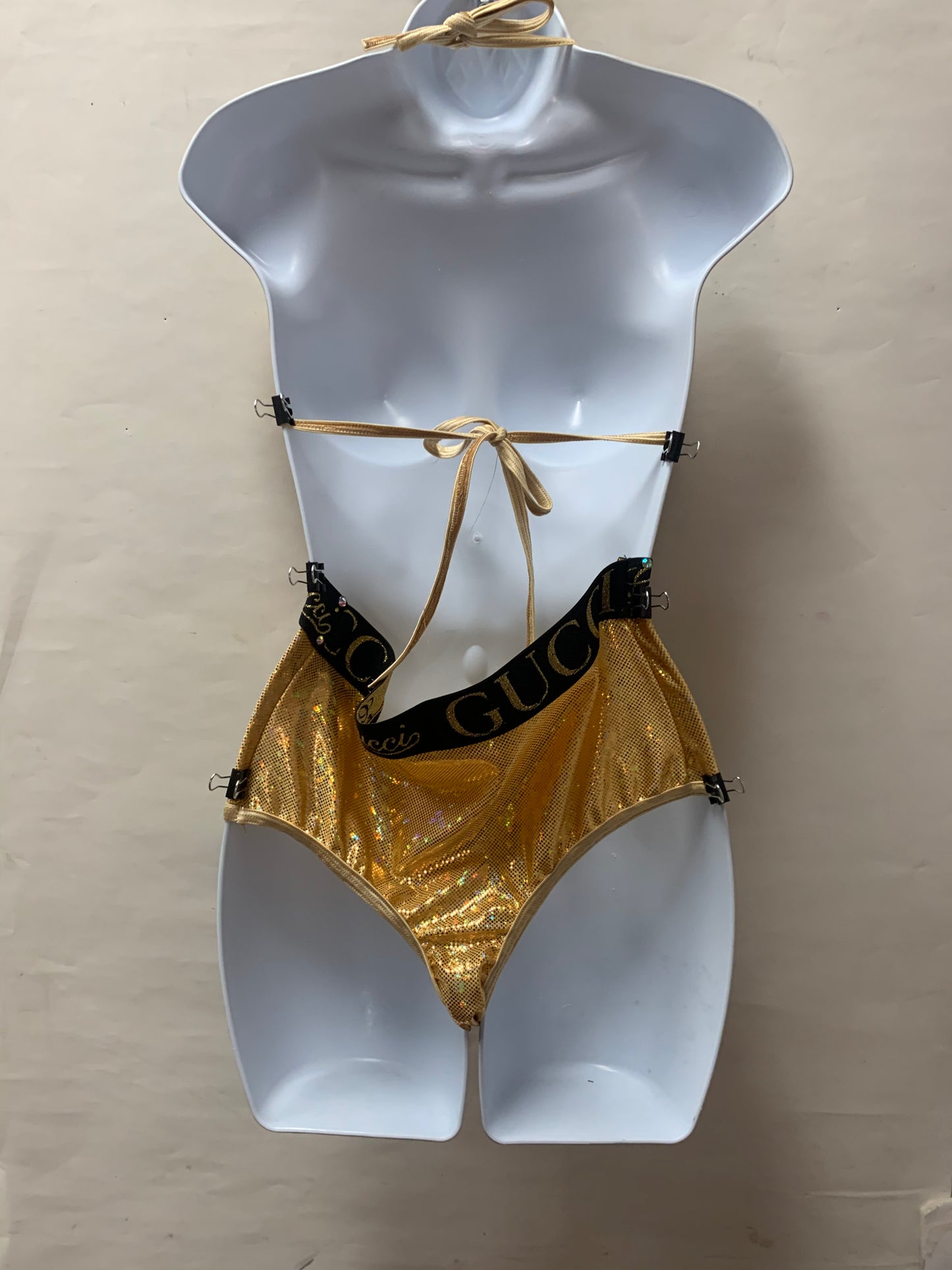 Two Piece Triangle Top Short Set