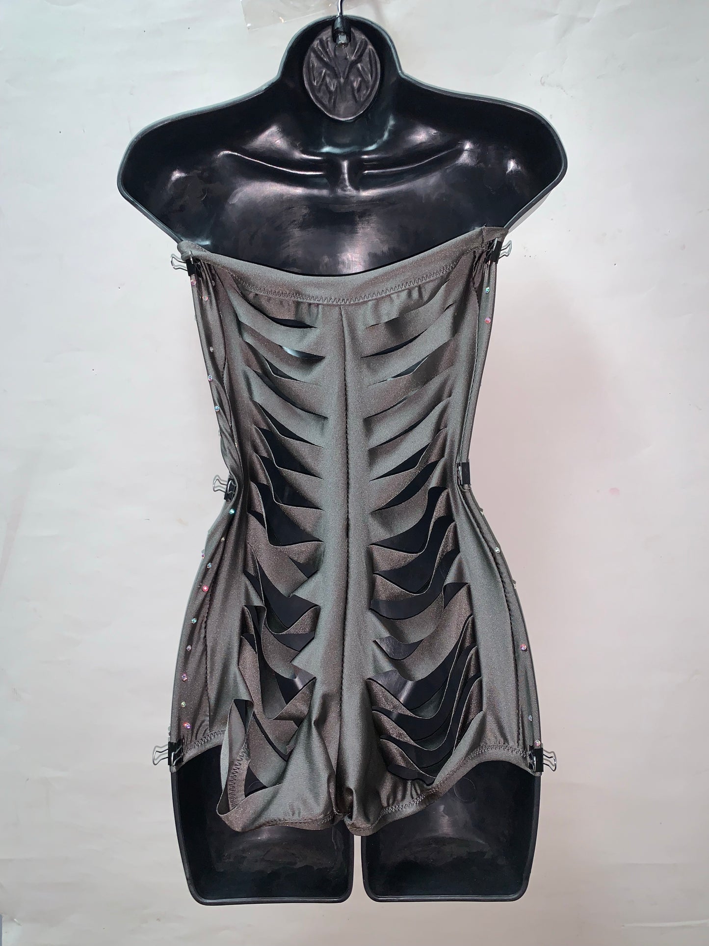 GREY ONE PIECE SHORTS