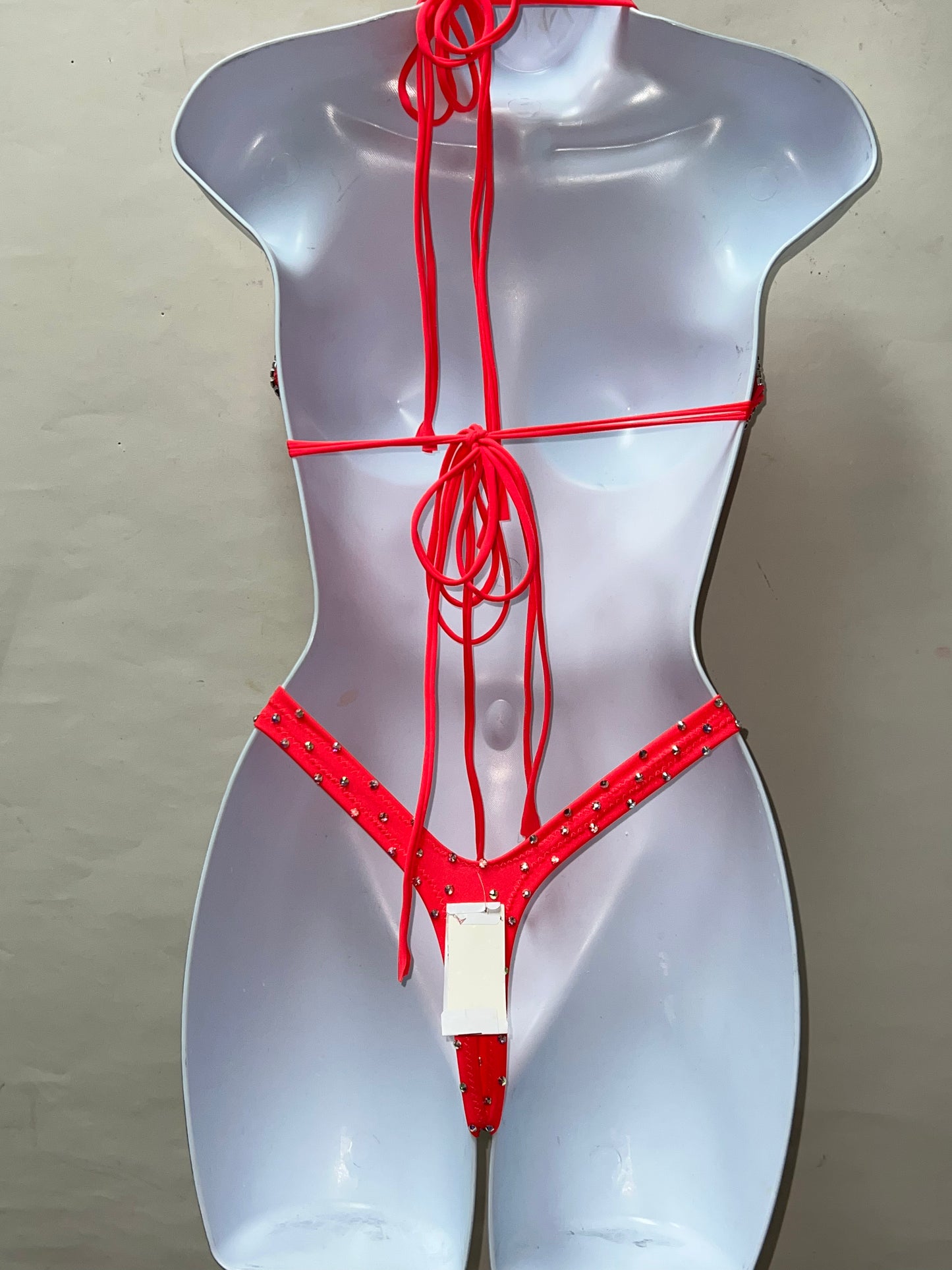 Rhinestone Bra Set