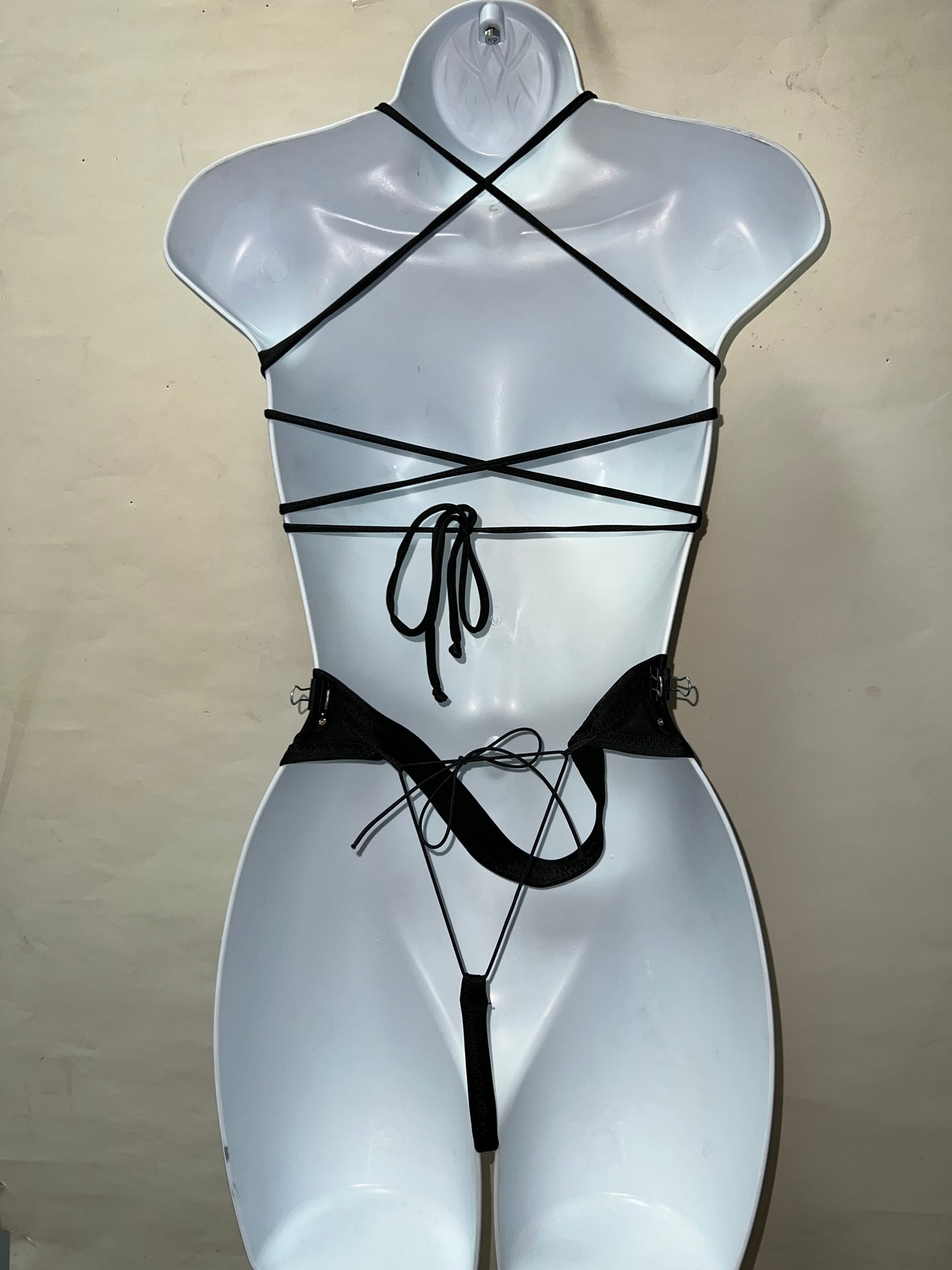 Two Piece Black Bunny Set