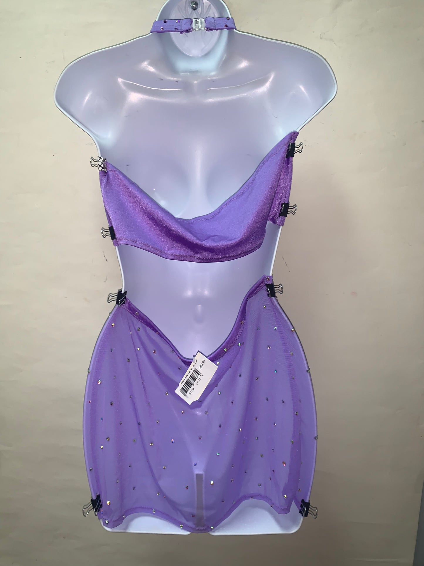 Two Piece Lavender Skirt Set