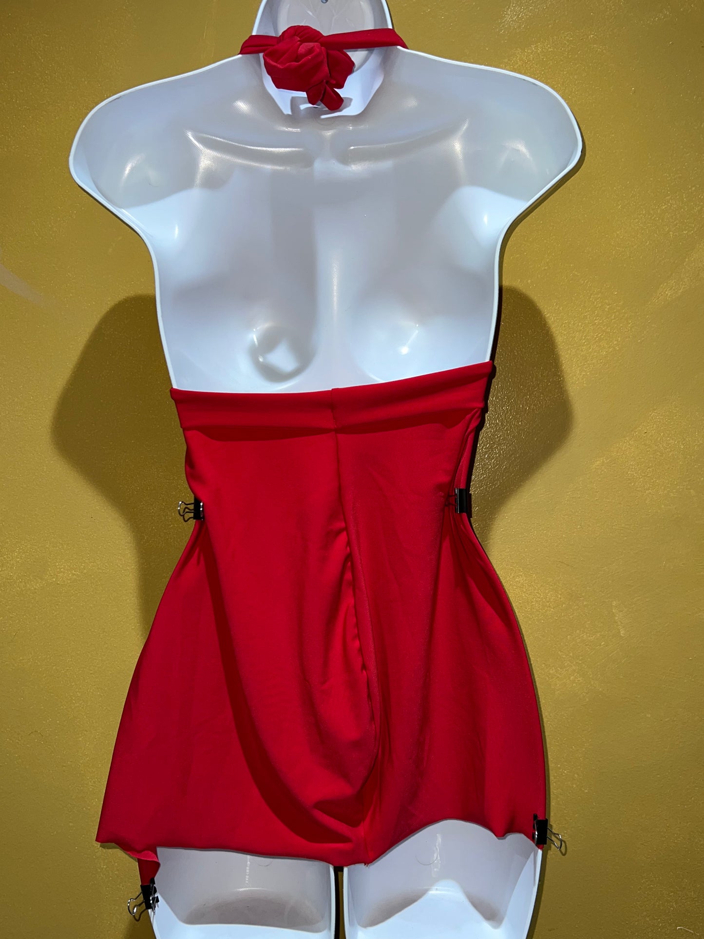 Asymmetrical Halter Dress