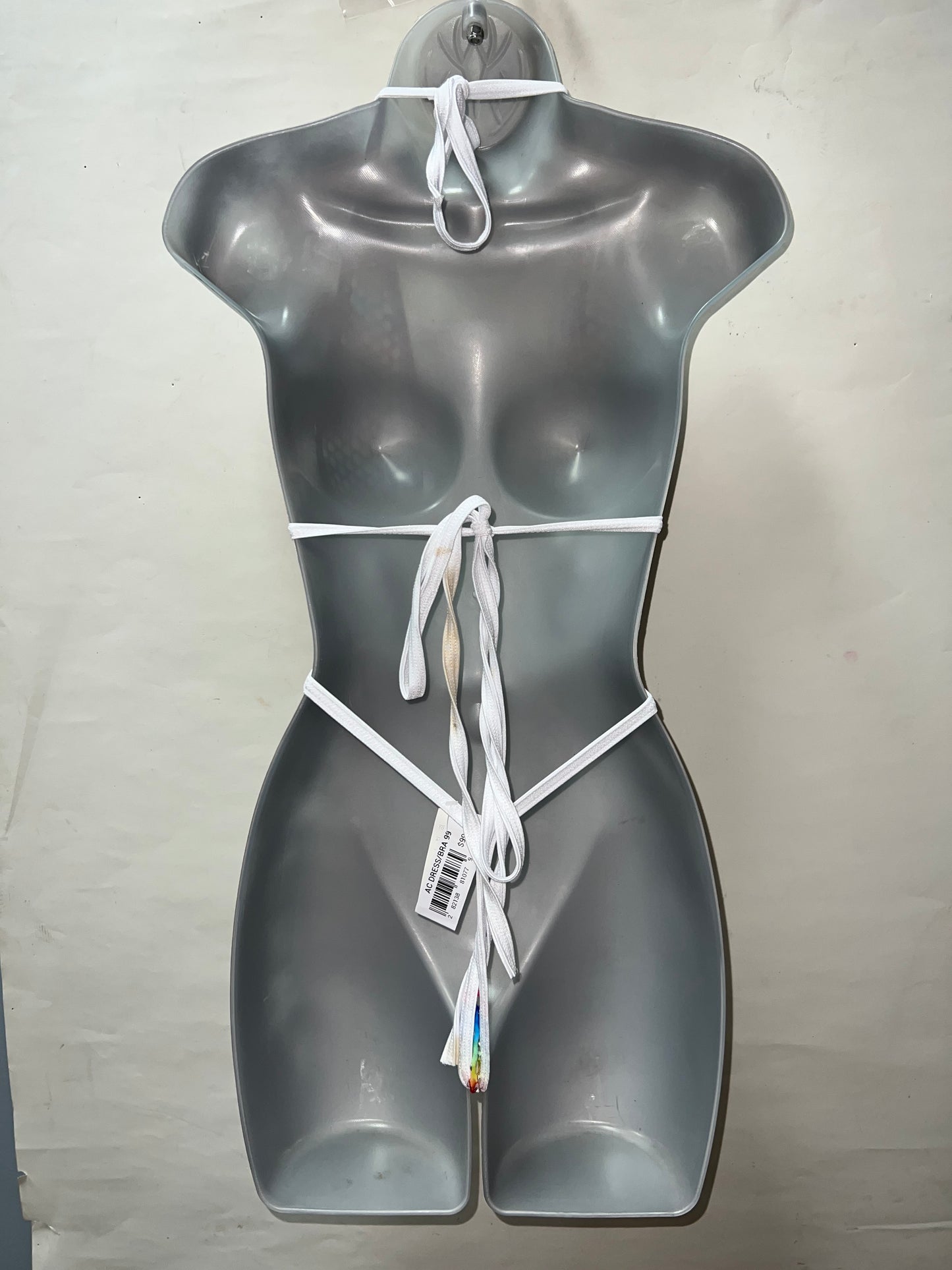 One Piece Cross Rainbow Fishnet Ensemble