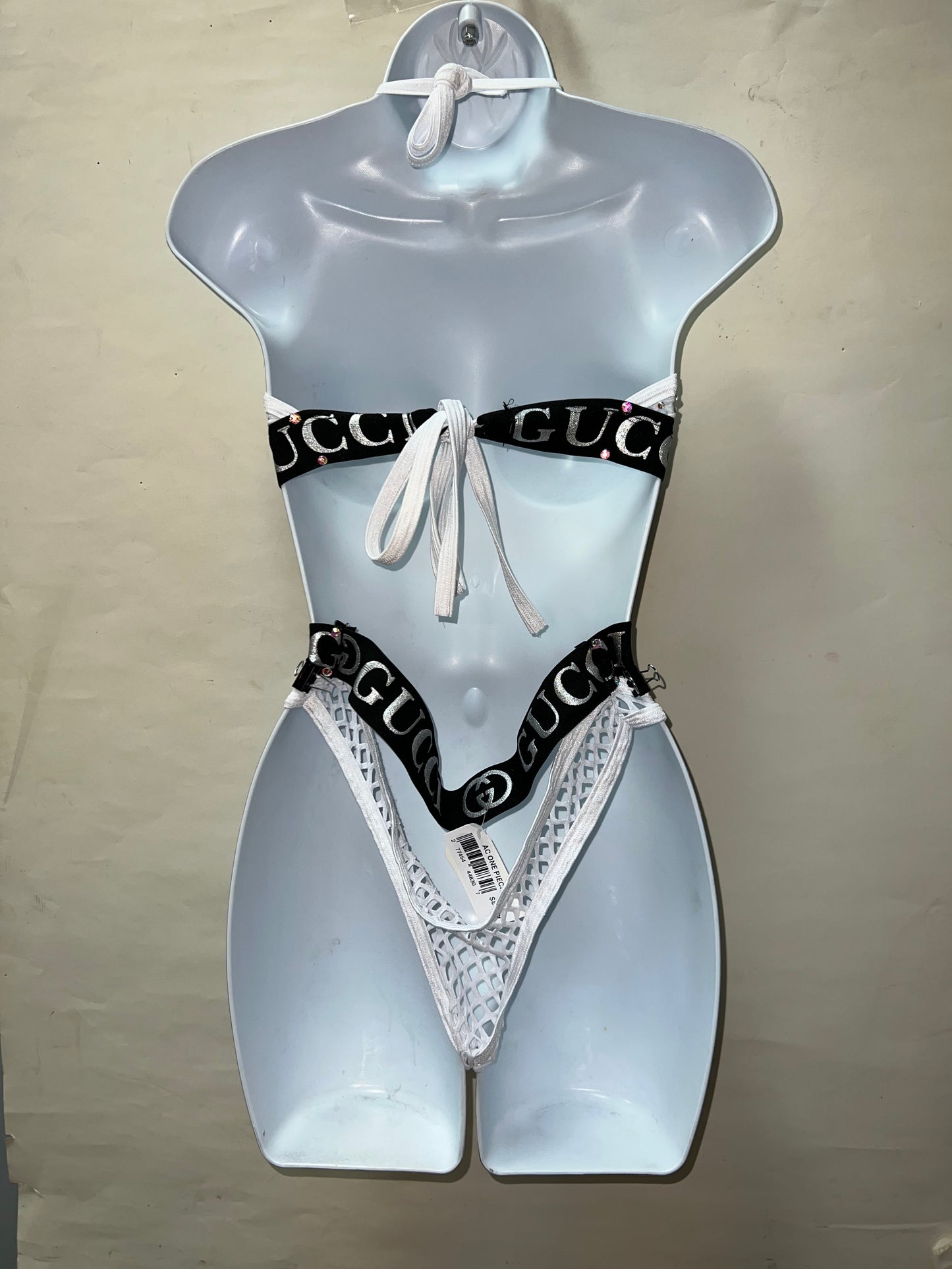 Two Piece Thong Fishnet Set