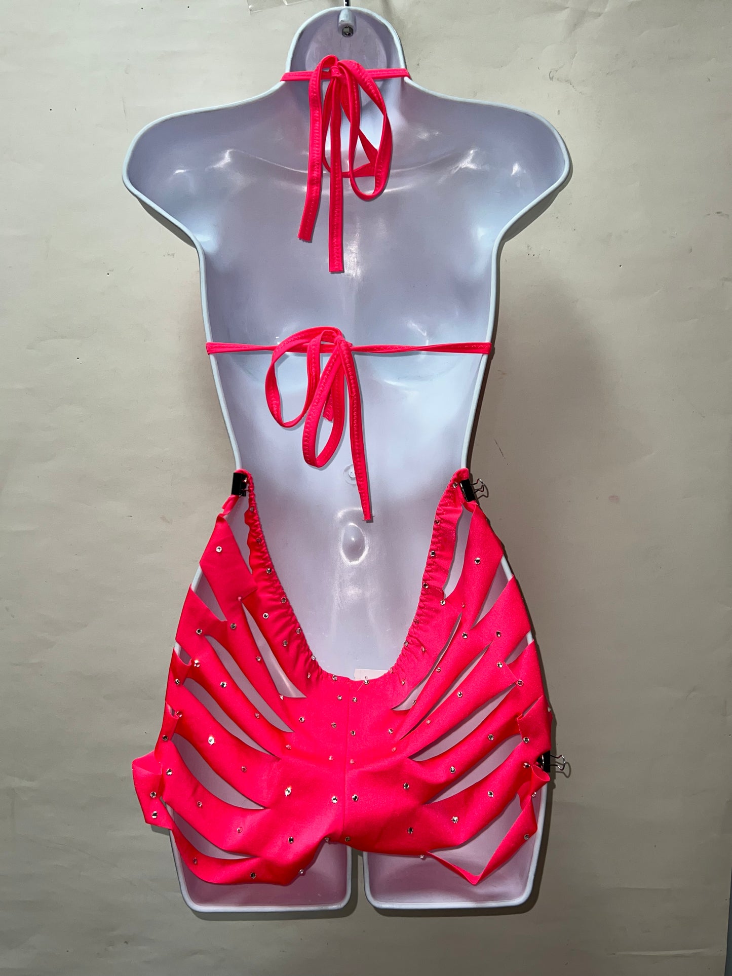 Two Piece High Waist Shorts with Slits