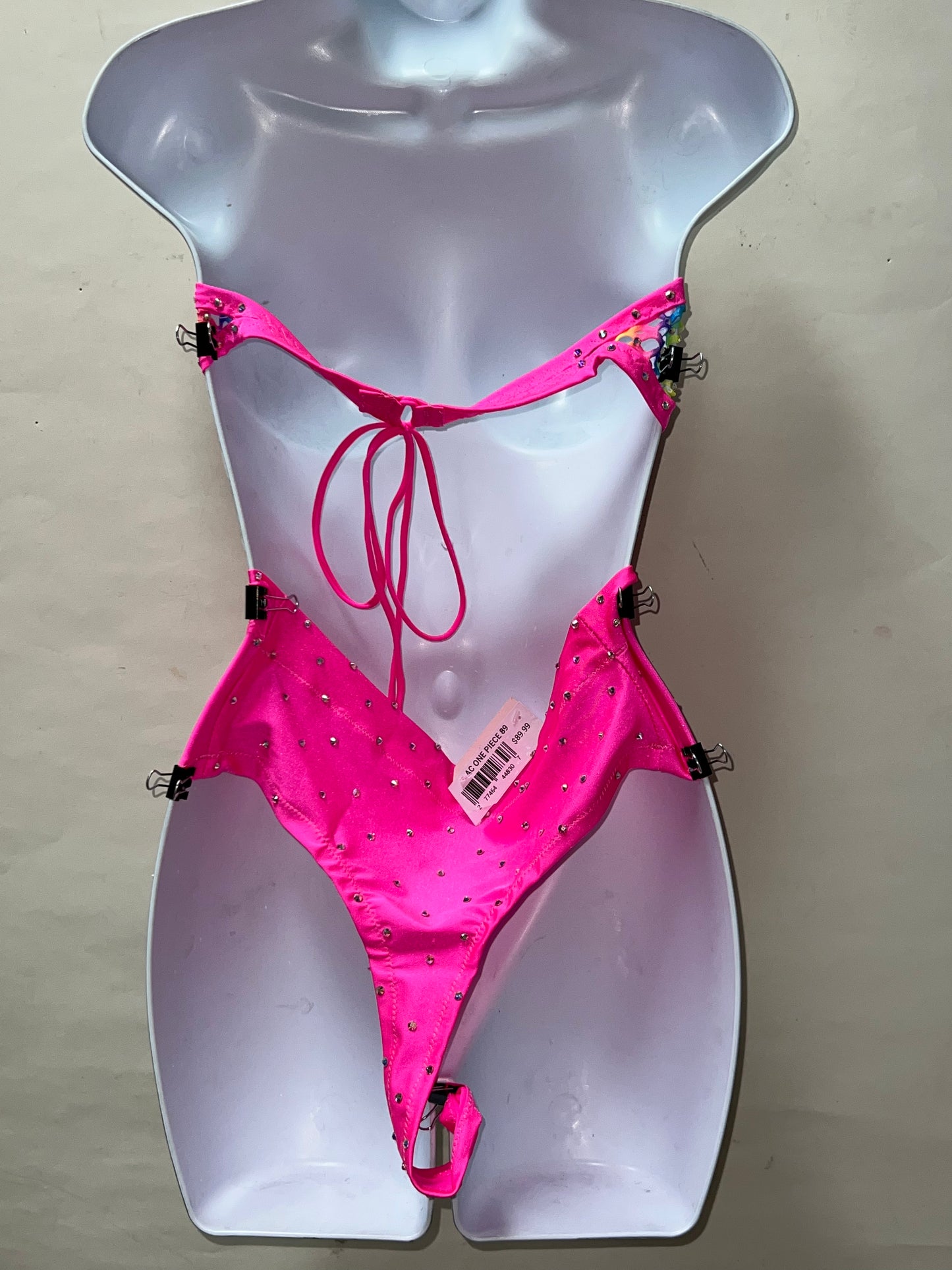 Two Piece Rainbow Hi Waist Set