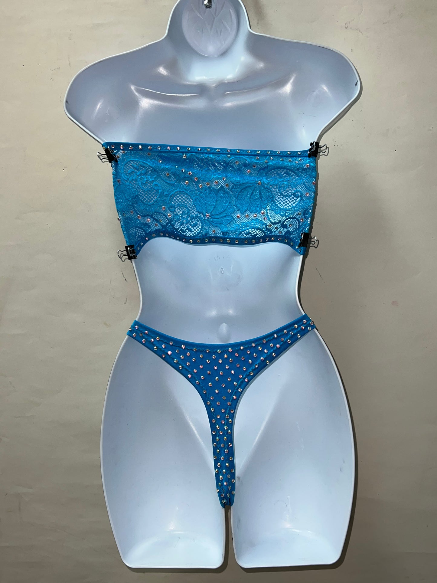 Two Piece Blue Short Set