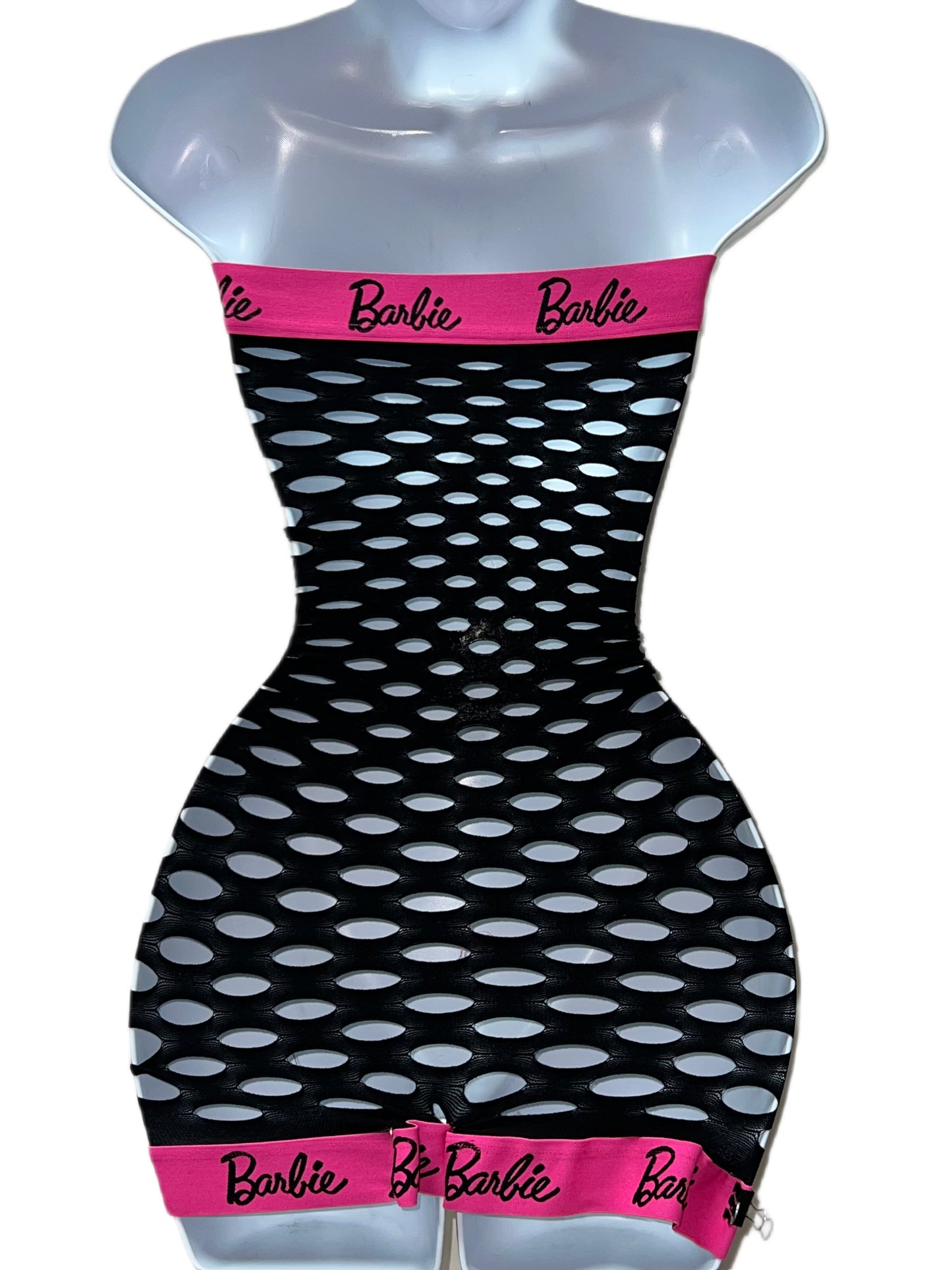 PINK AND BLACK ONE PIECE SHORTS SET